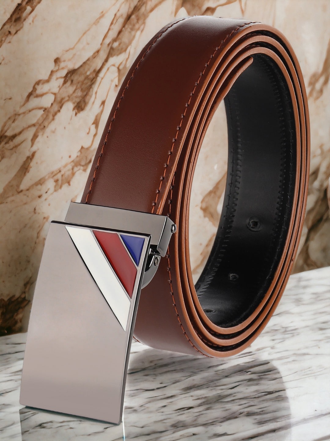 

The Roadster Lifestyle Co. Men Hook Buckle Casual Belt, Tan