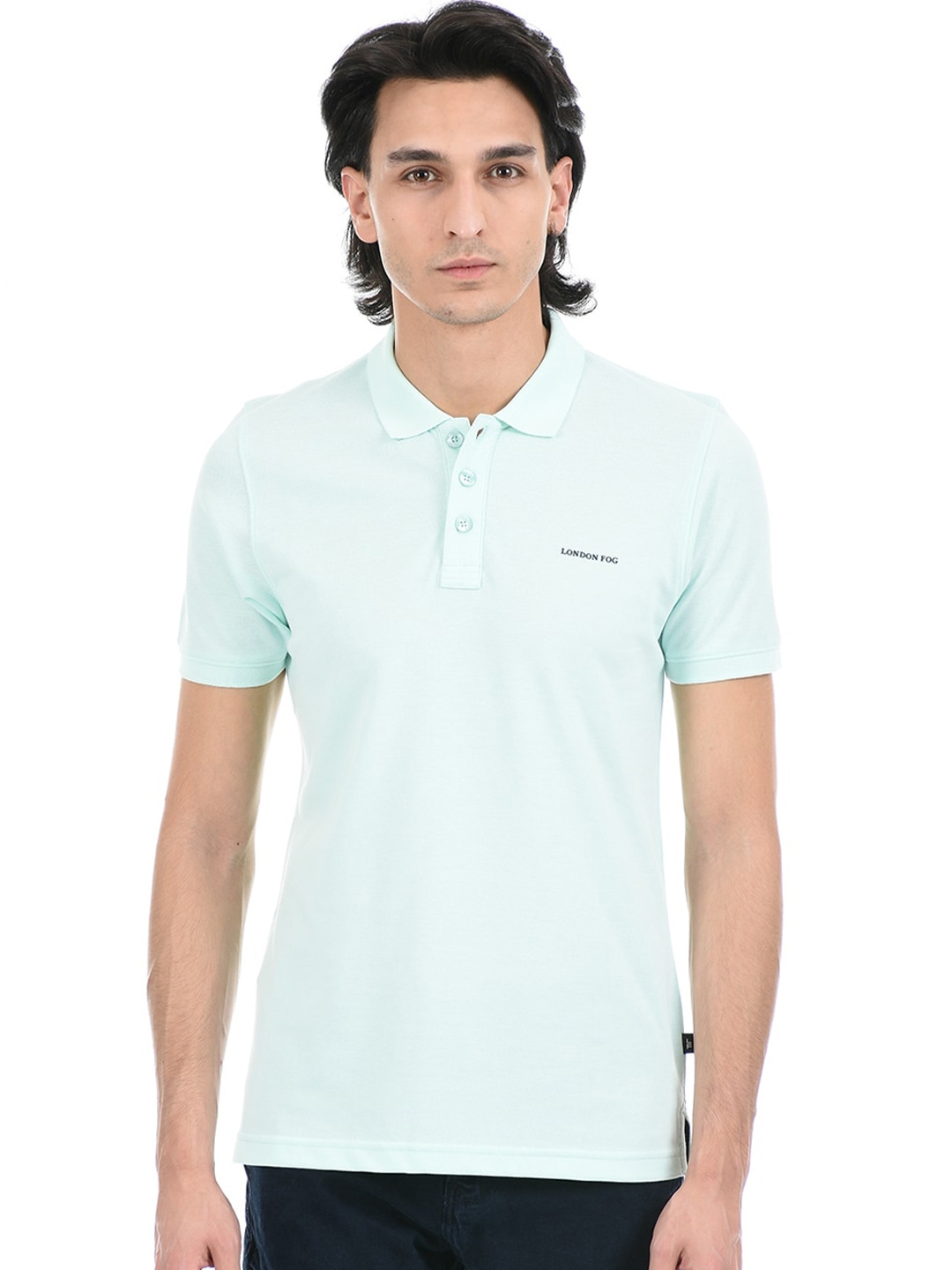 

LONDON FOG Polo Collar Short Sleeve T-shirt, Green