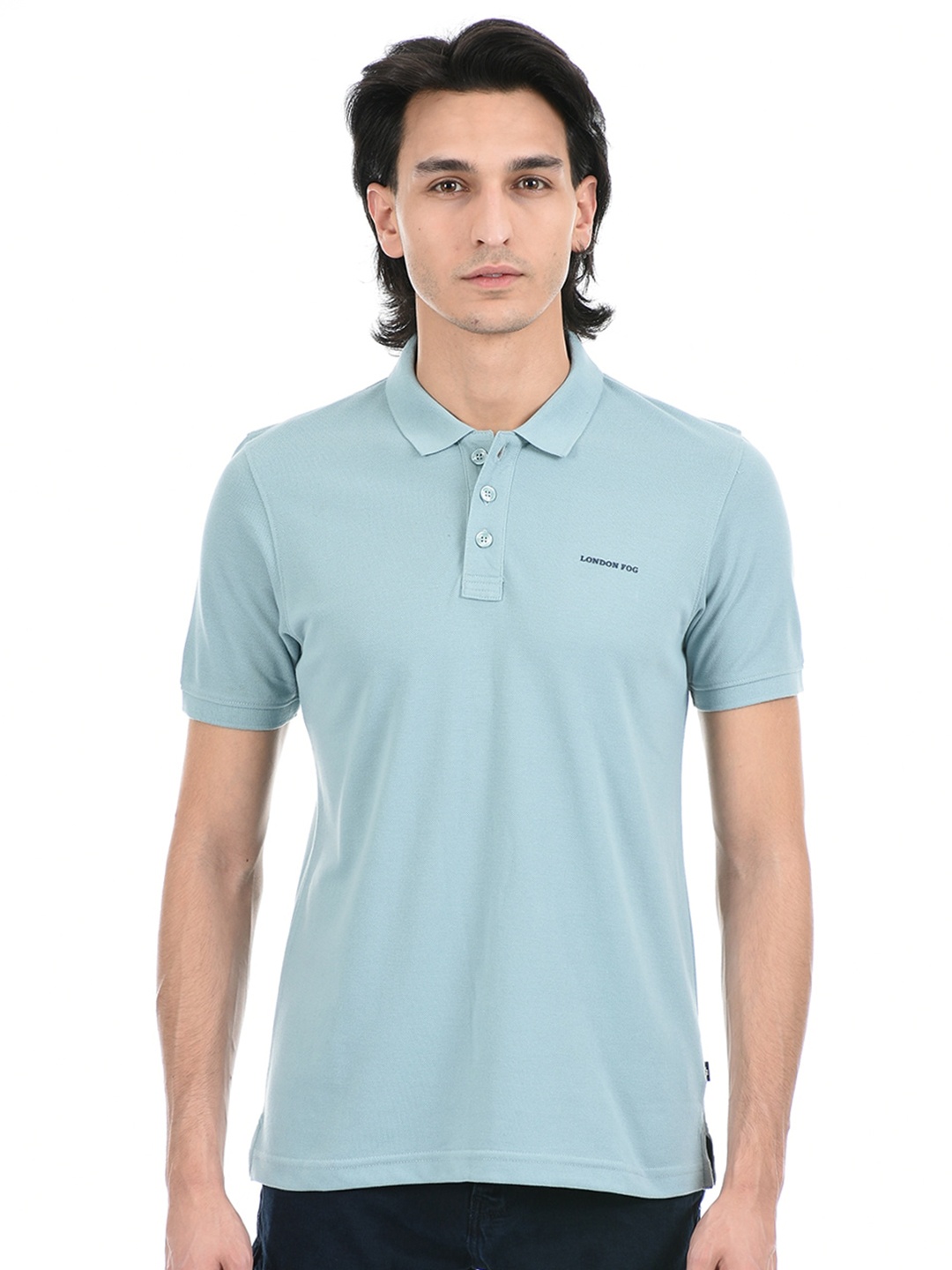 

LONDON FOG Polo Collar Short Sleeves T-shirt, Blue