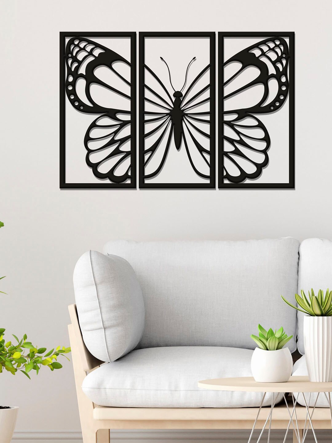 

ArtVibes Black Patterned Butterfly Design Wall Hanging