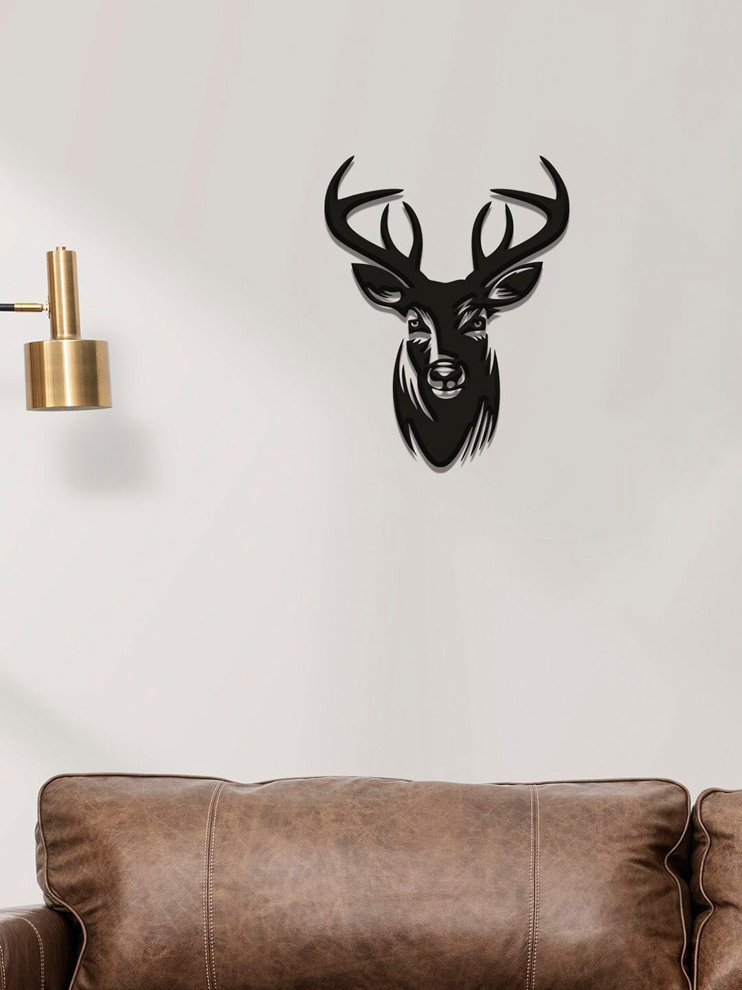 

ArtVibes Black Patterned Deer Shape Wall Hanging