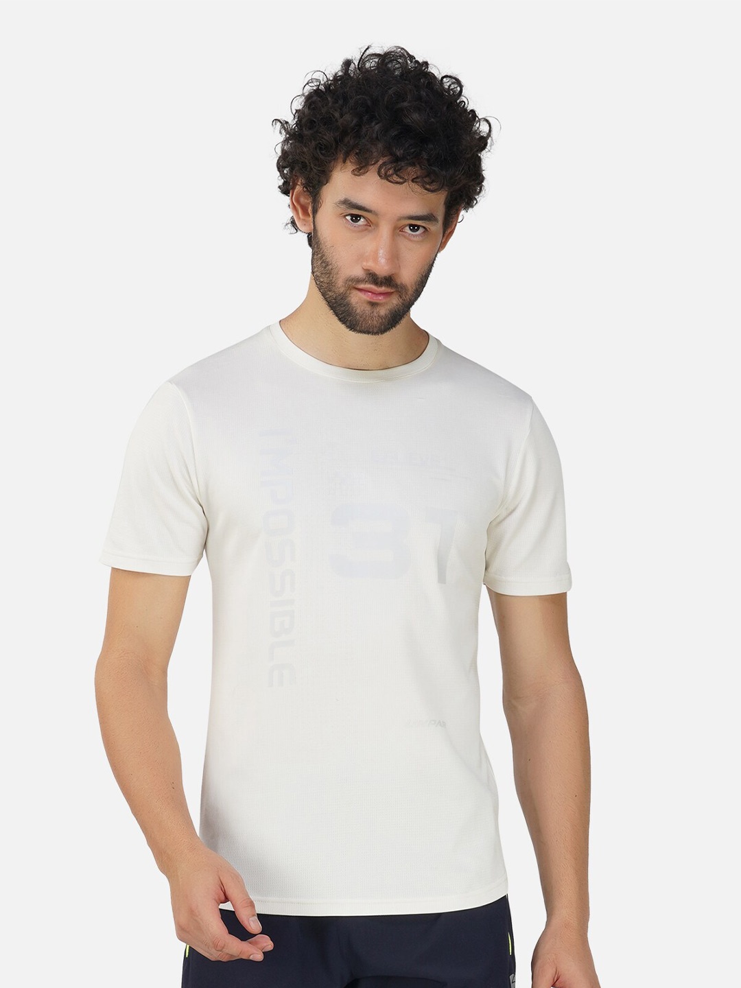 

UNPAR Typography Printed Cool Max Sports T-shirt, White
