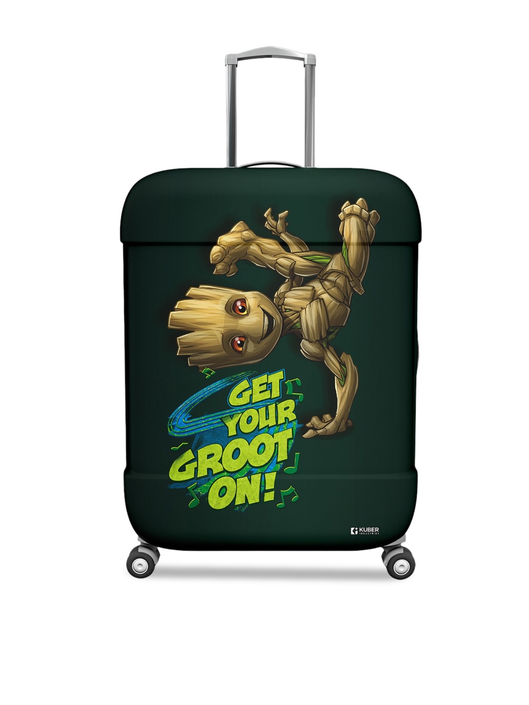 

Kuber Industries I Am Groot Printed Water Resistant Luggage Cover, Green