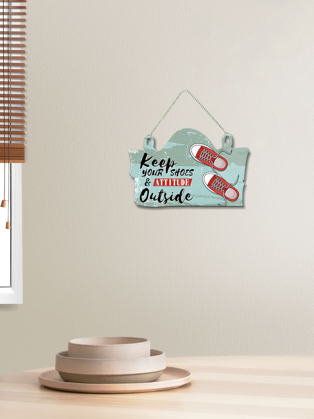 

ArtVibes Green Decorative Entrance Quote Wall Decor
