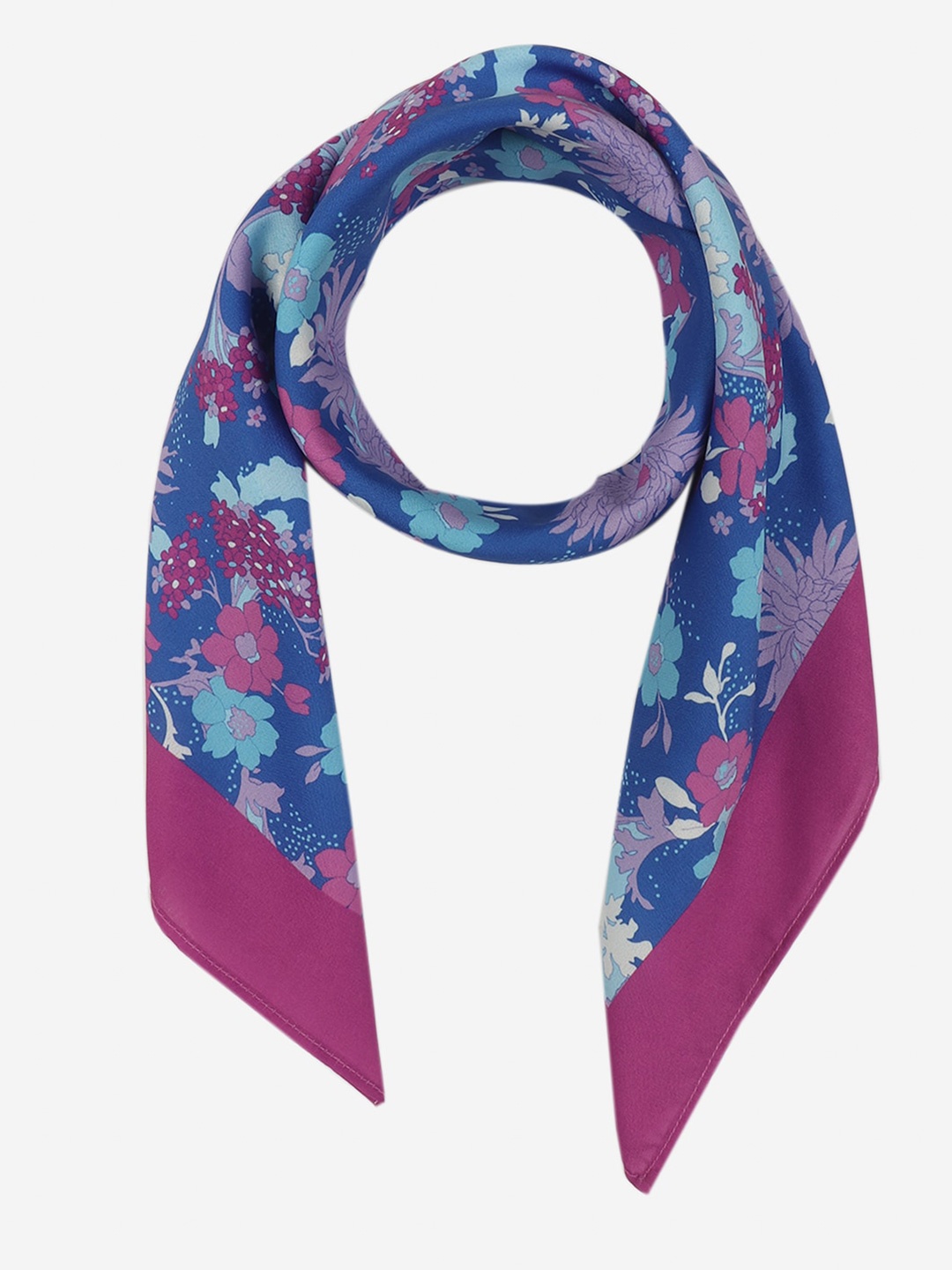

Beau Design Women Floral Printed Scarf, Purple