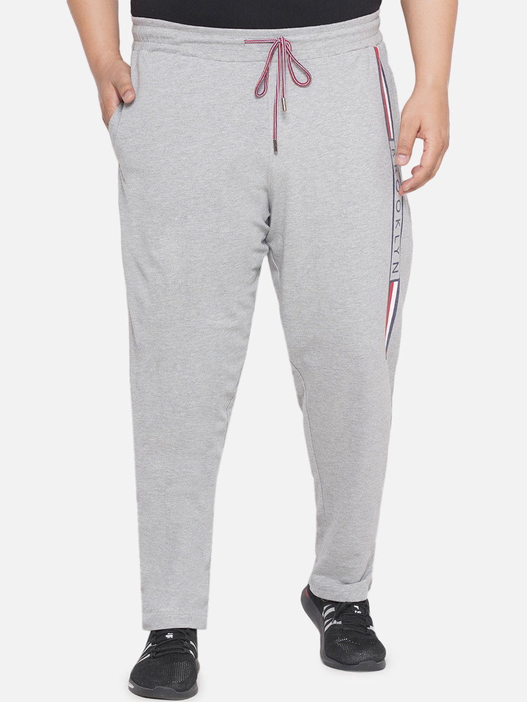 

Santonio Men Plus Size Pure Cotton Track Pants, Grey