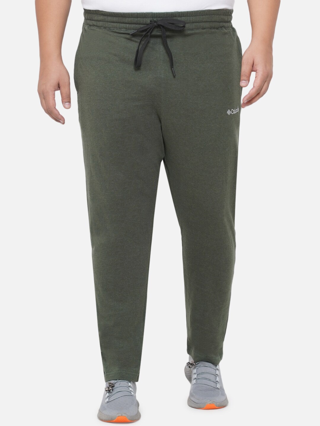 

Santonio Men Plus Size Pure Cotton Track Pants, Green