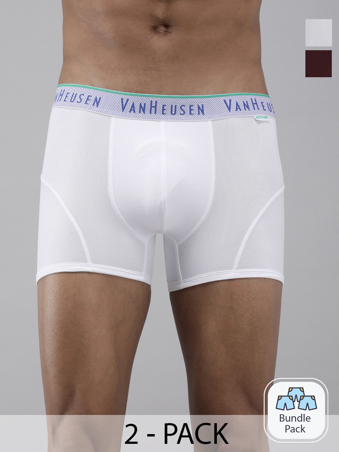 

Van Heusen Pack Of 2 Outer Elastic Short Trunks, White