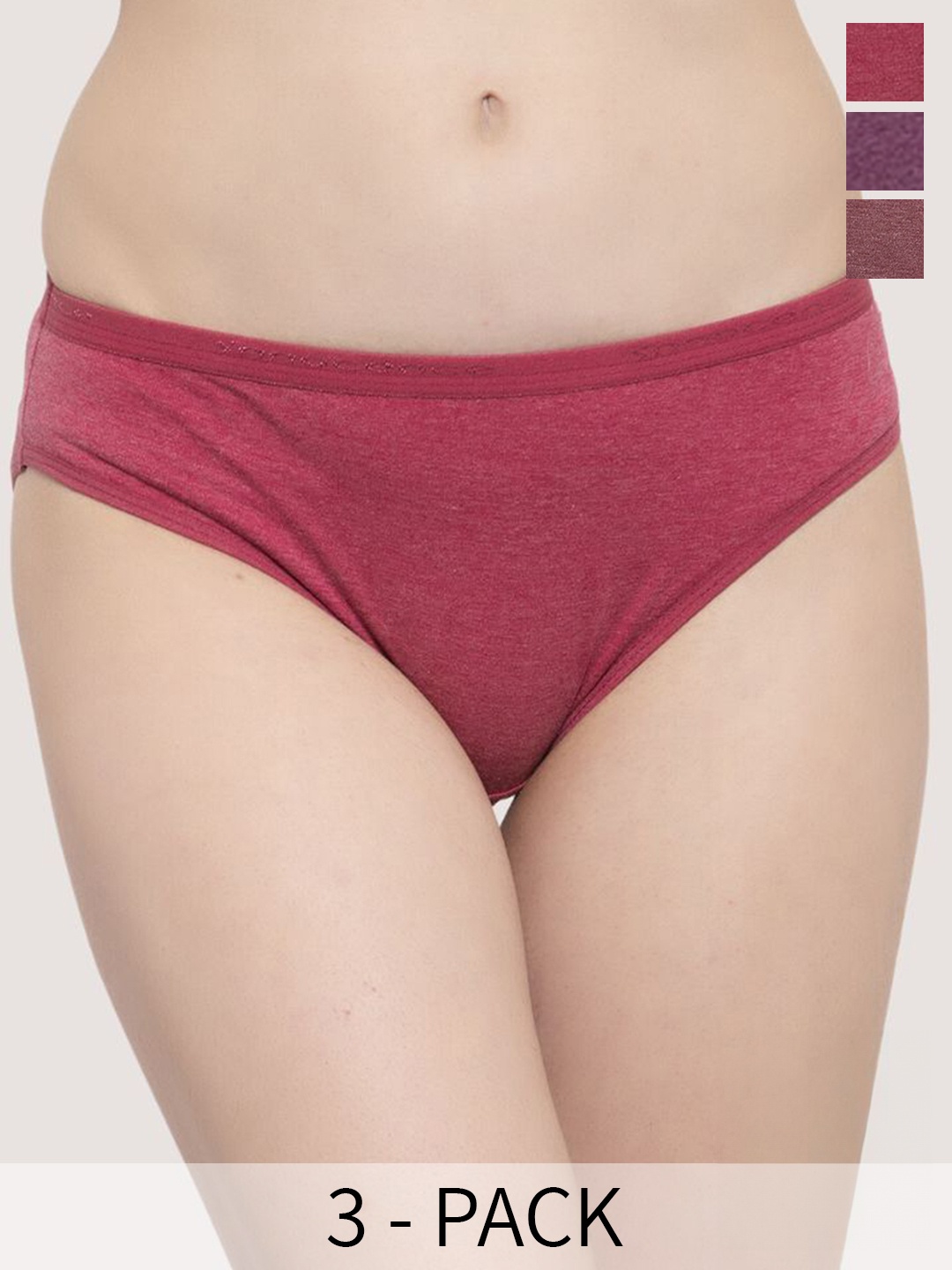 

Innocence Pack Of 2 Mid-Rise Hipster Briefs, Purple