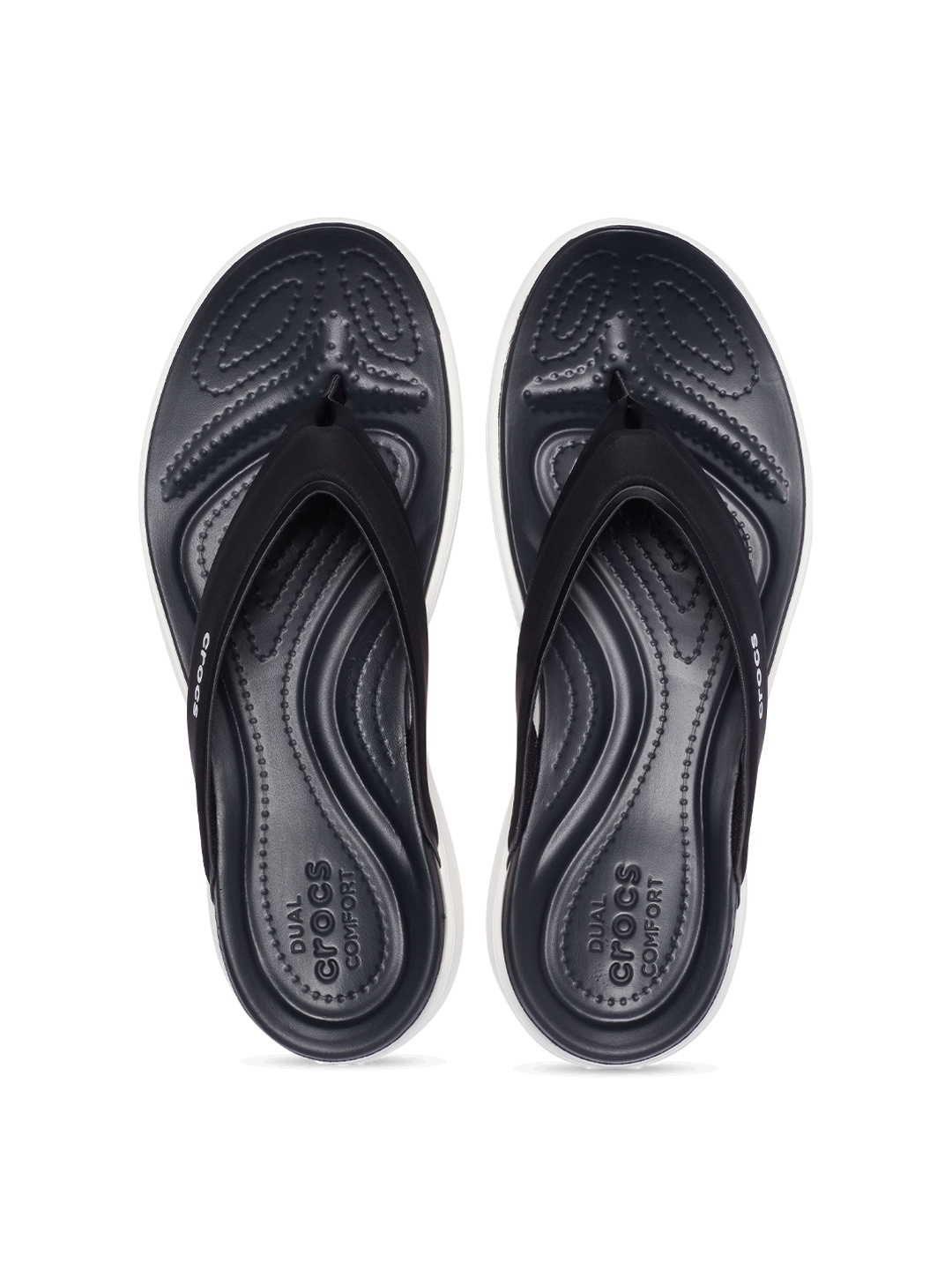 

Crocs Women Croslite Thong Flip-Flops, Black