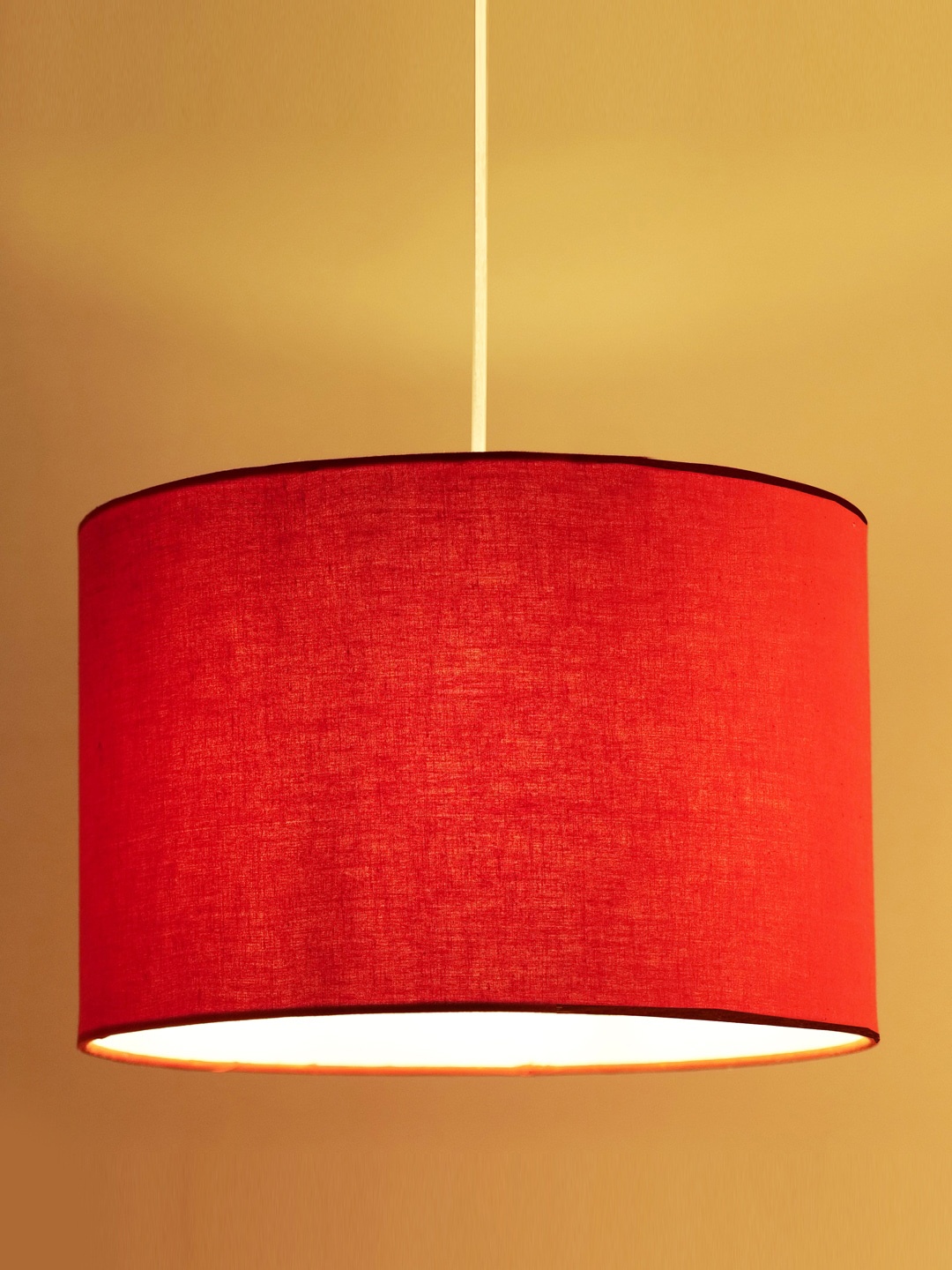 

Decazone Red Echelon Corded Textured Electri Ceiling Lamp