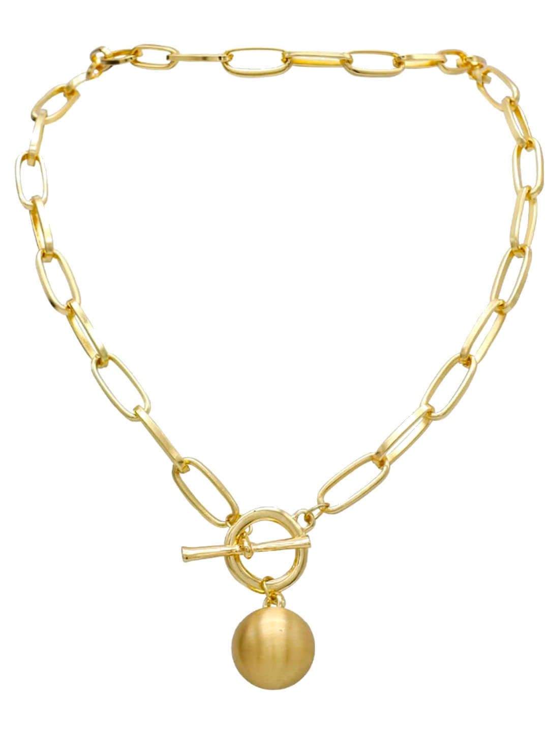

VAGHBHATT Gold-Plated Stainless Steel Statement Link Chain