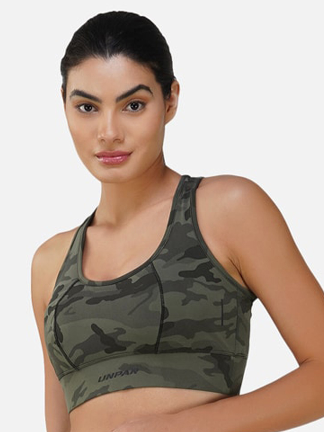 

UNPAR Abstract Printed Seamless Full Coverage Non Padded Bra With All Day Comfort, Green