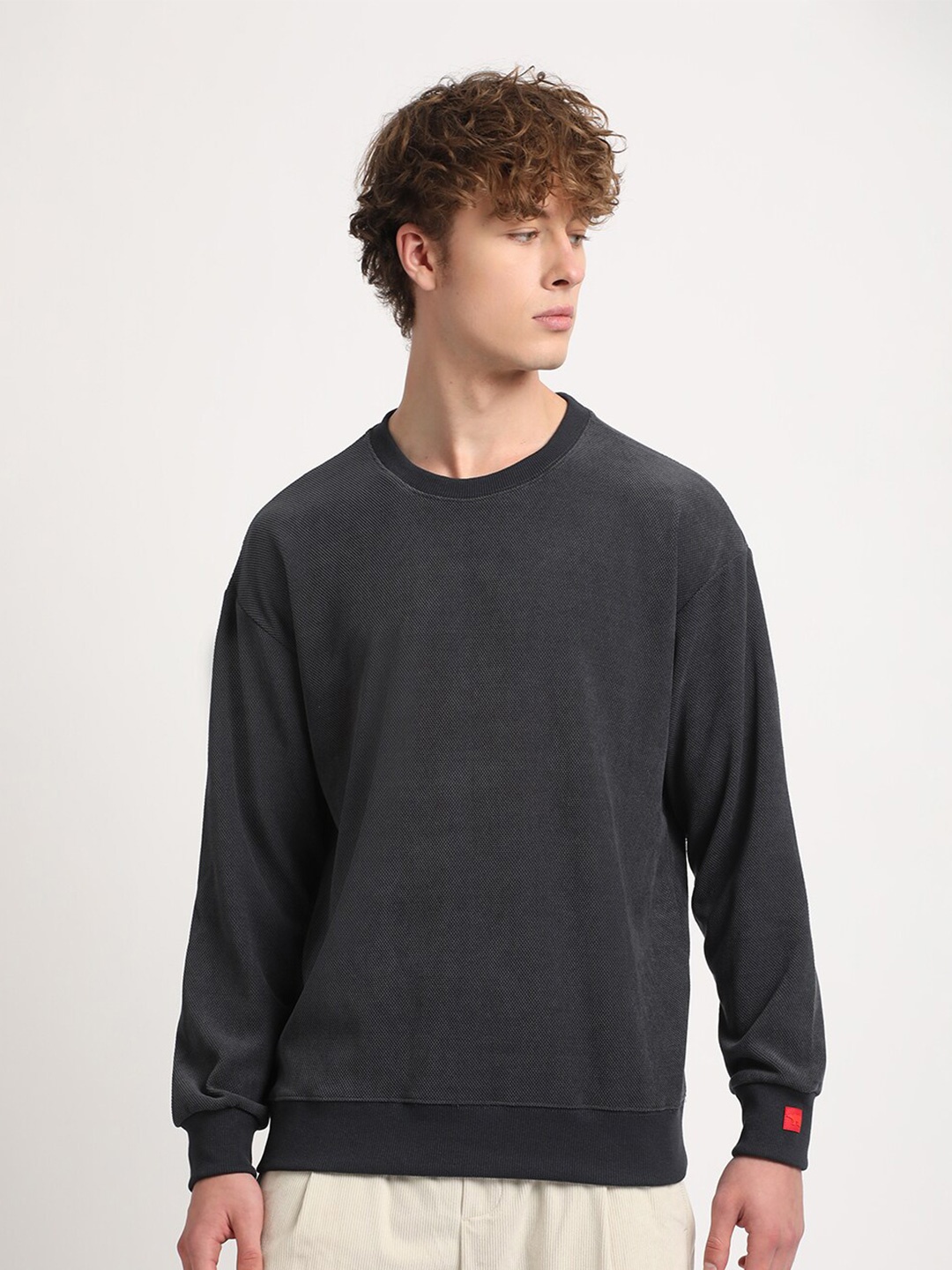 

THE BEAR HOUSE Relaxed Fit Pullover, Charcoal