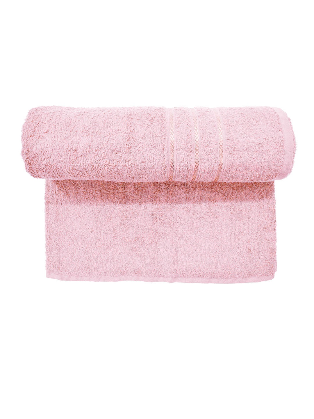 

BOMBAY DYEING Flora Pink 400 GSM Pure Cotton Bath Towels