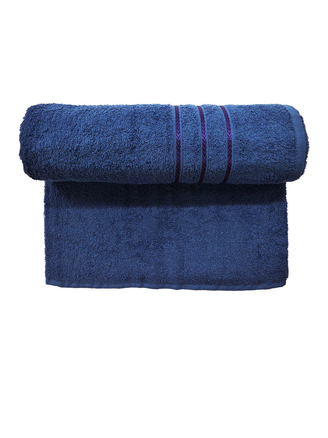 

BOMBAY DYEING Flora Navy Blue 400 GSM Pure Cotton Bath Towels