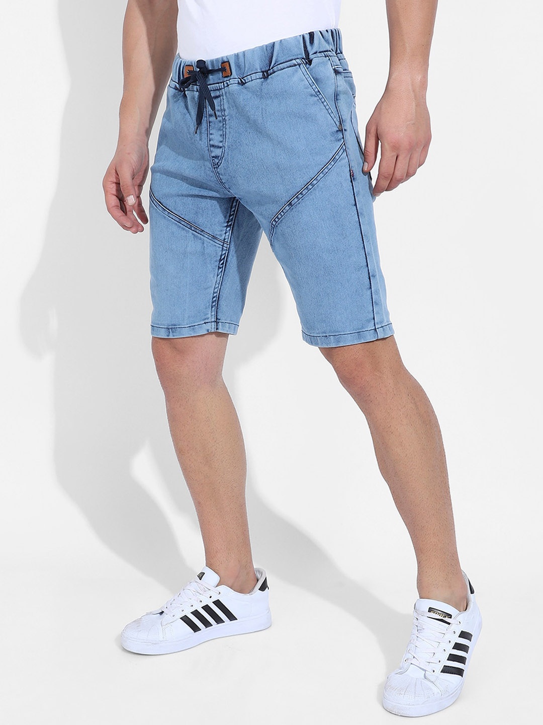 

Campus Sutra Men Denim Outdoor Denim Shorts, Blue