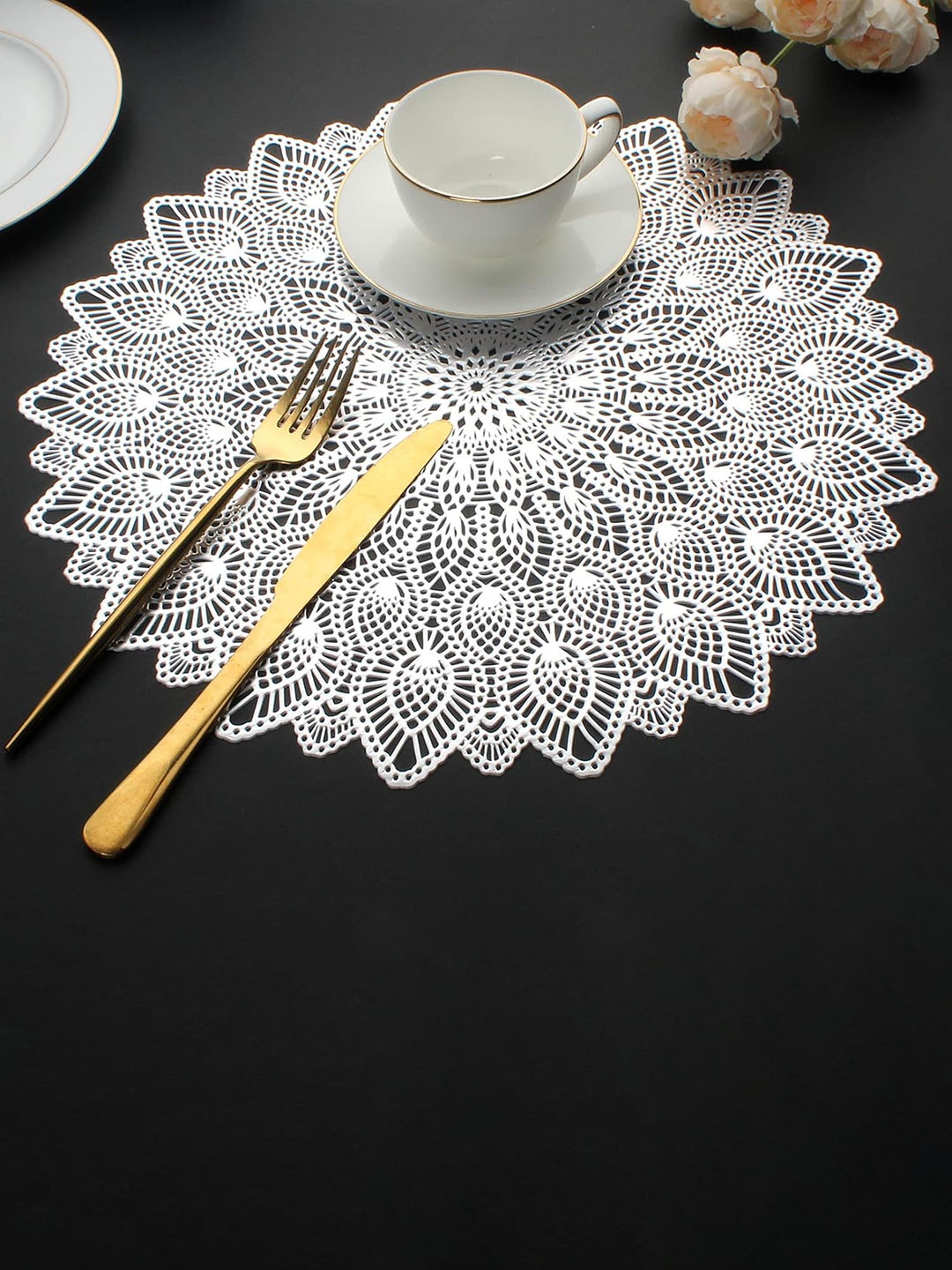 

Dakshya Industries White 4 Pieces Table Placemats