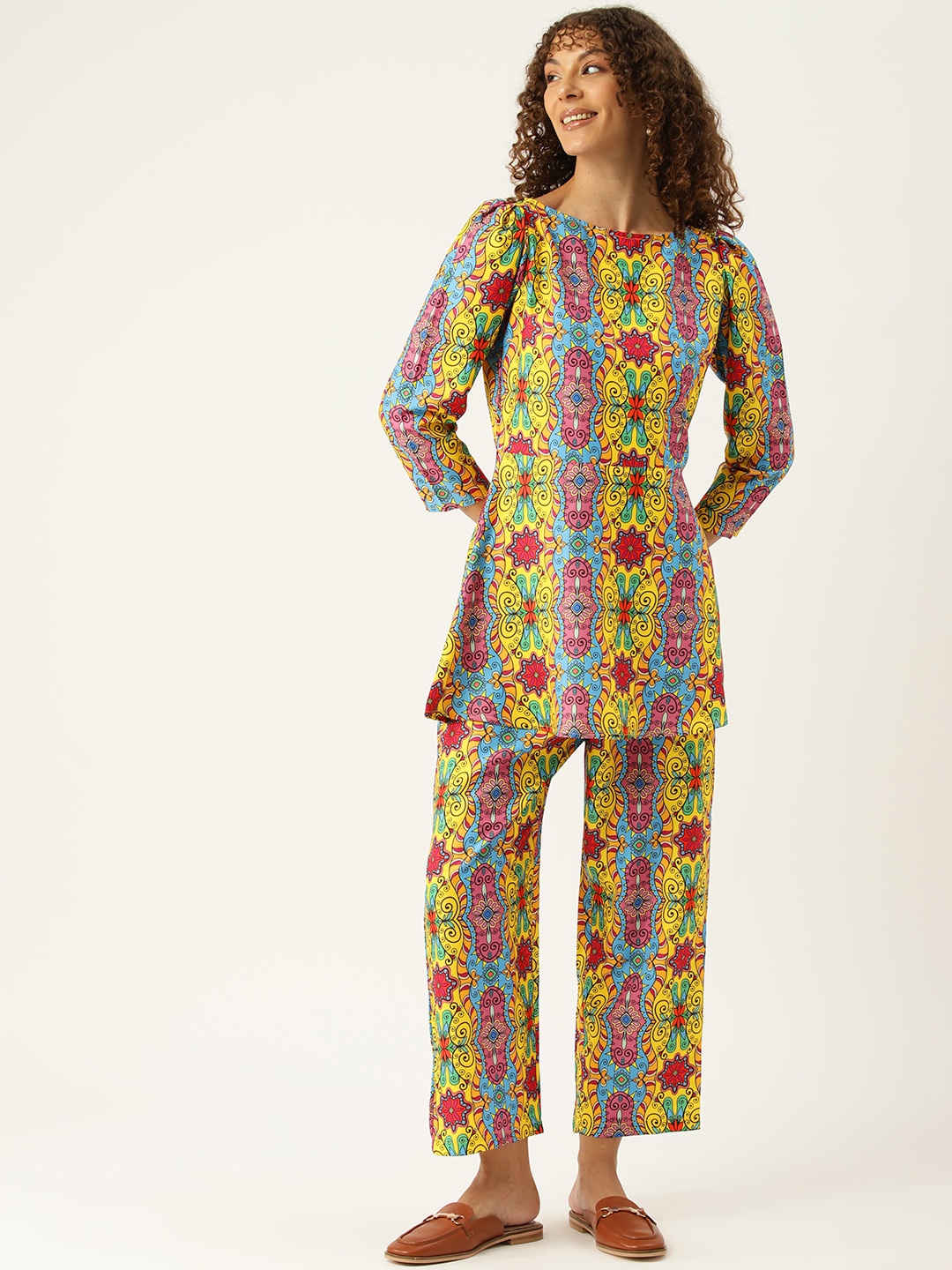 

Sleek Italia Printed Co-Ords, Multi