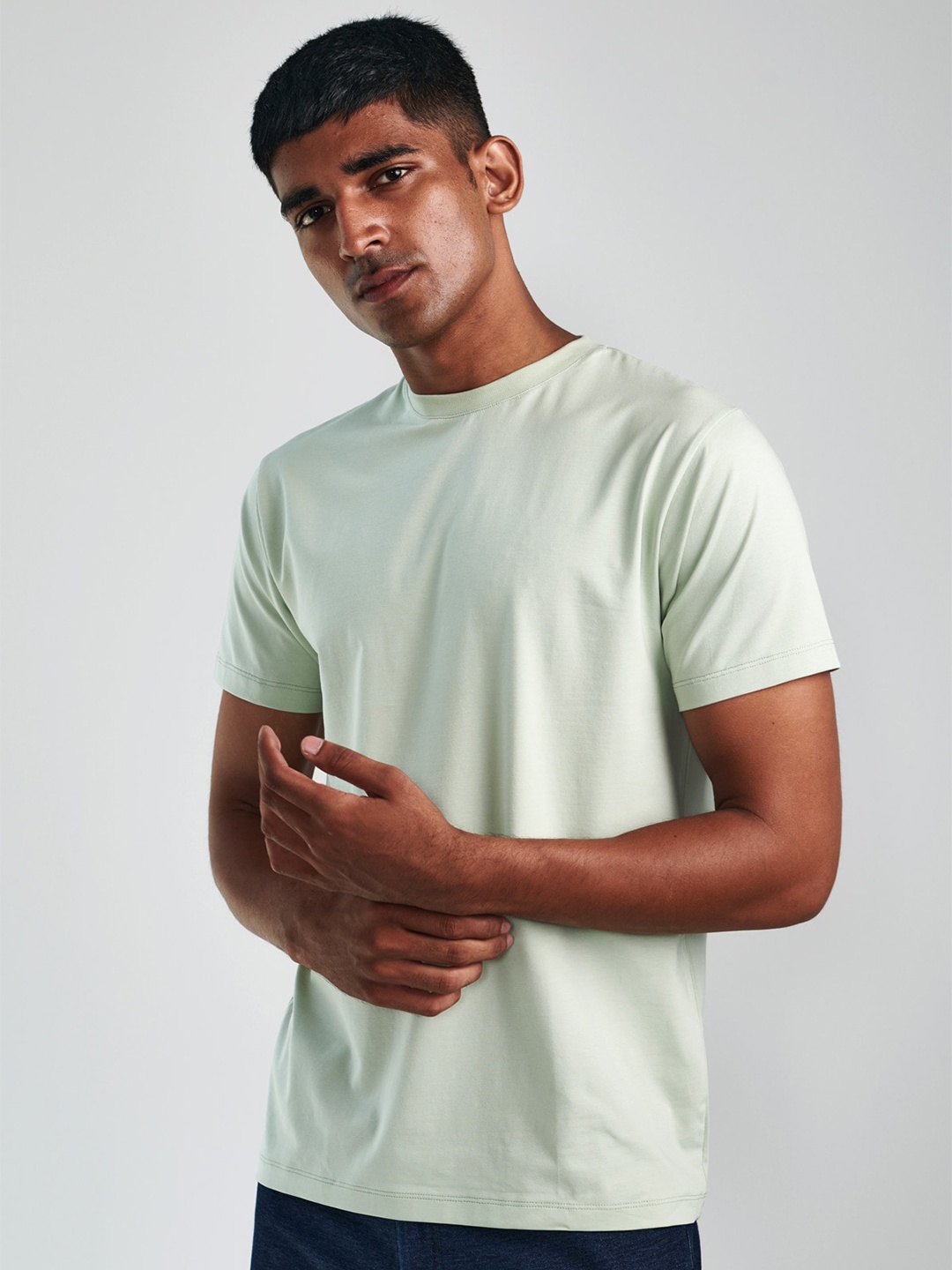 

Beyours Round Neck Short Sleeves T-shirt, Sea green