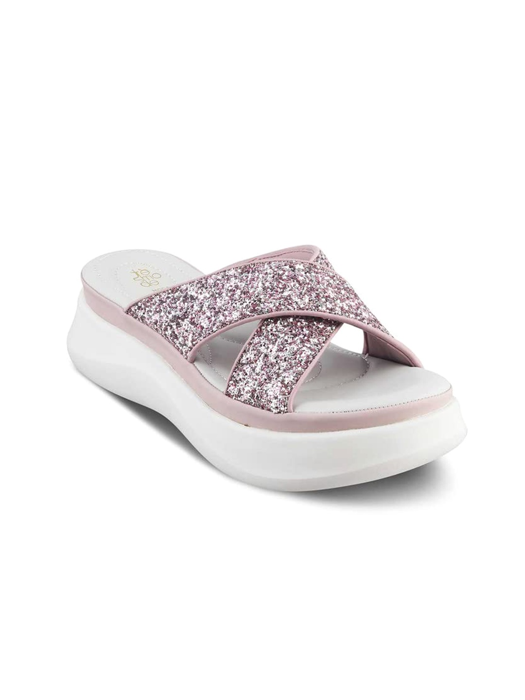 

Tresmode Embellished Comfort Heels, Pink