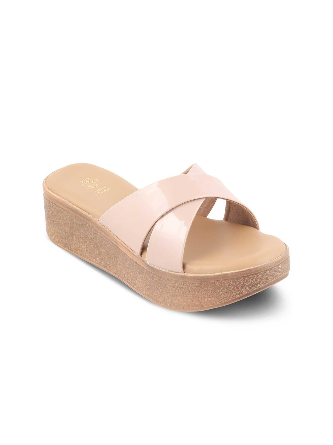 

Tresmode Open Toe Wedge Heels, Beige