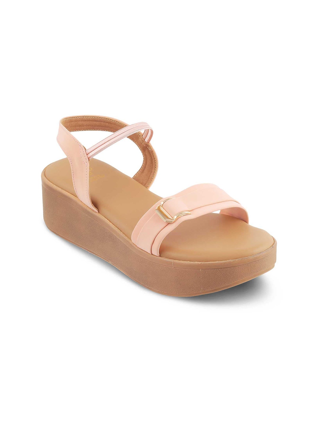 

Tresmode Caen Open Toe Flatform Heels, Pink