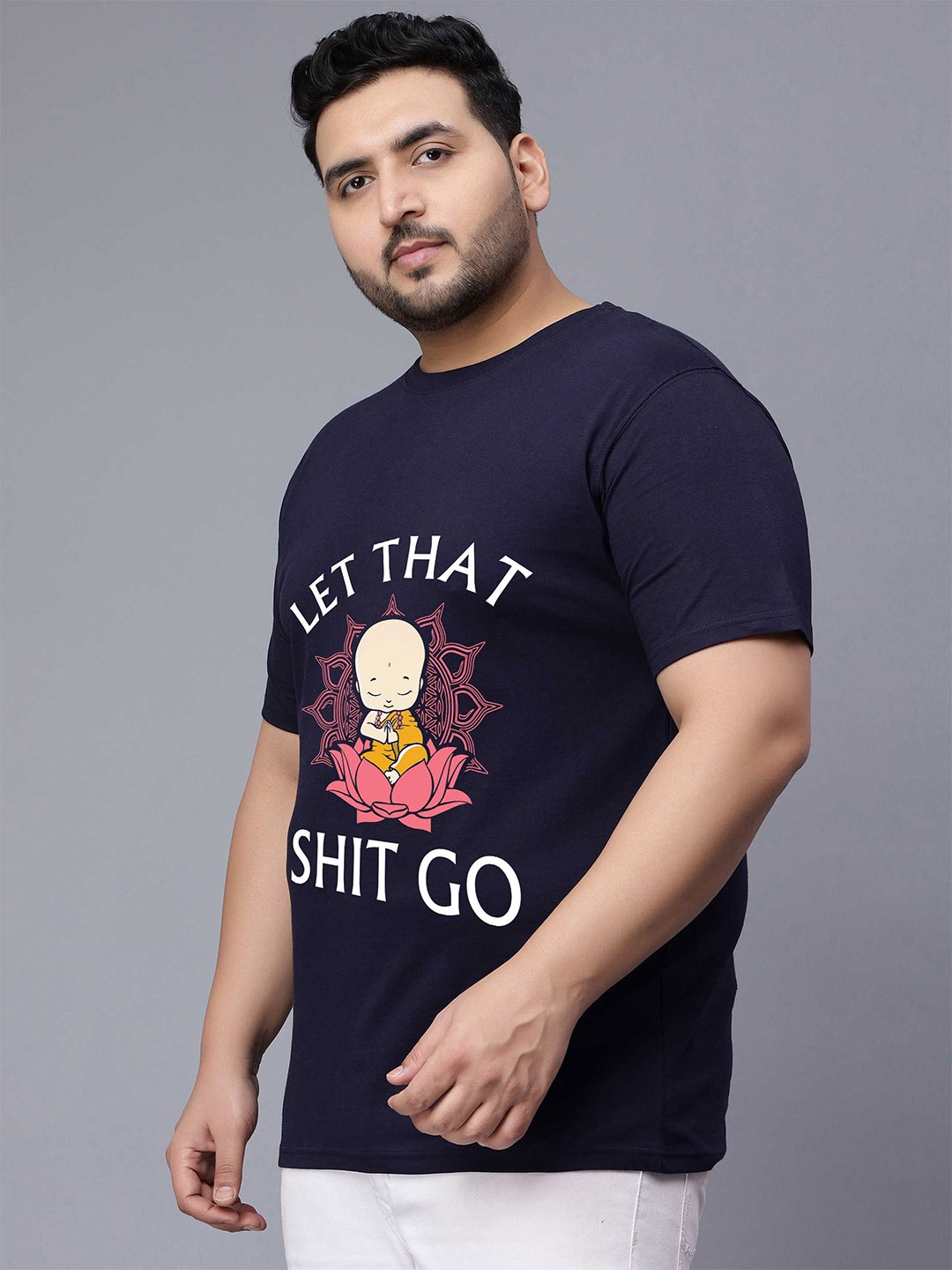 

Toodle Plus Unisex Graphic Printed Cotton T-shirt, Navy blue