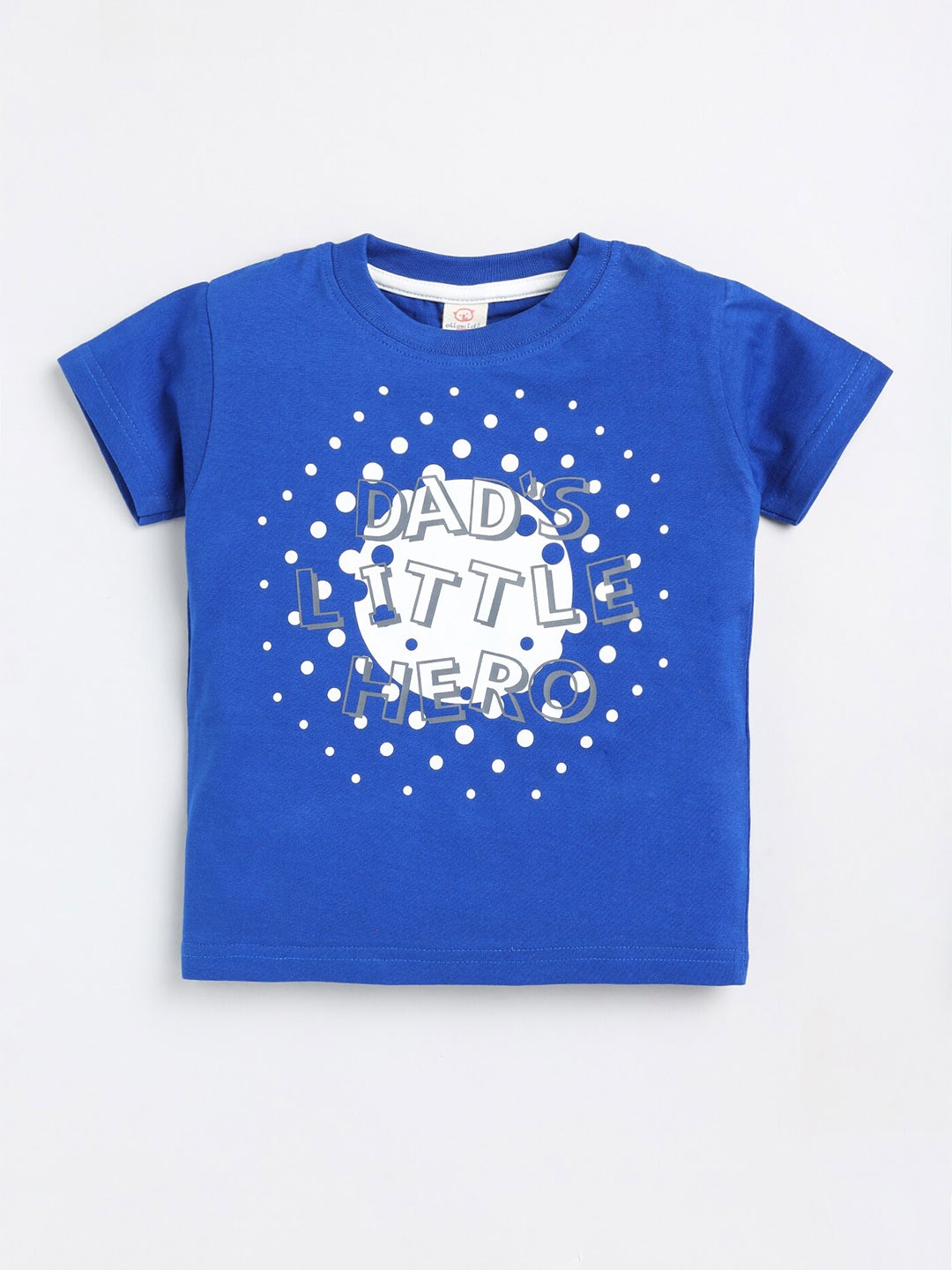 

Olio Kids Boys Typography Printed Cotton T-shirt, Blue