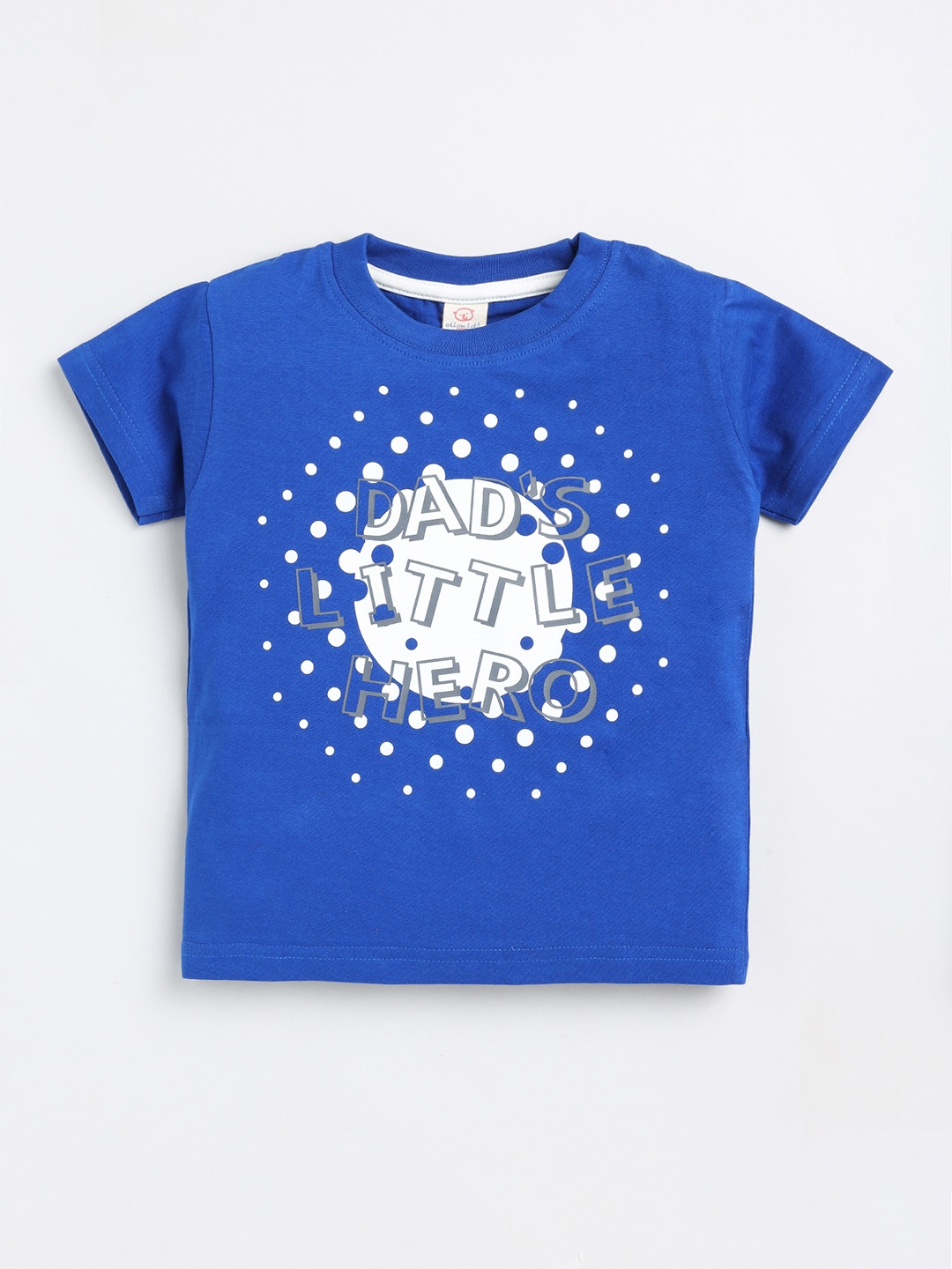 

Olio Kids Infant Boys Typography Printed Cotton T-shirt, Blue