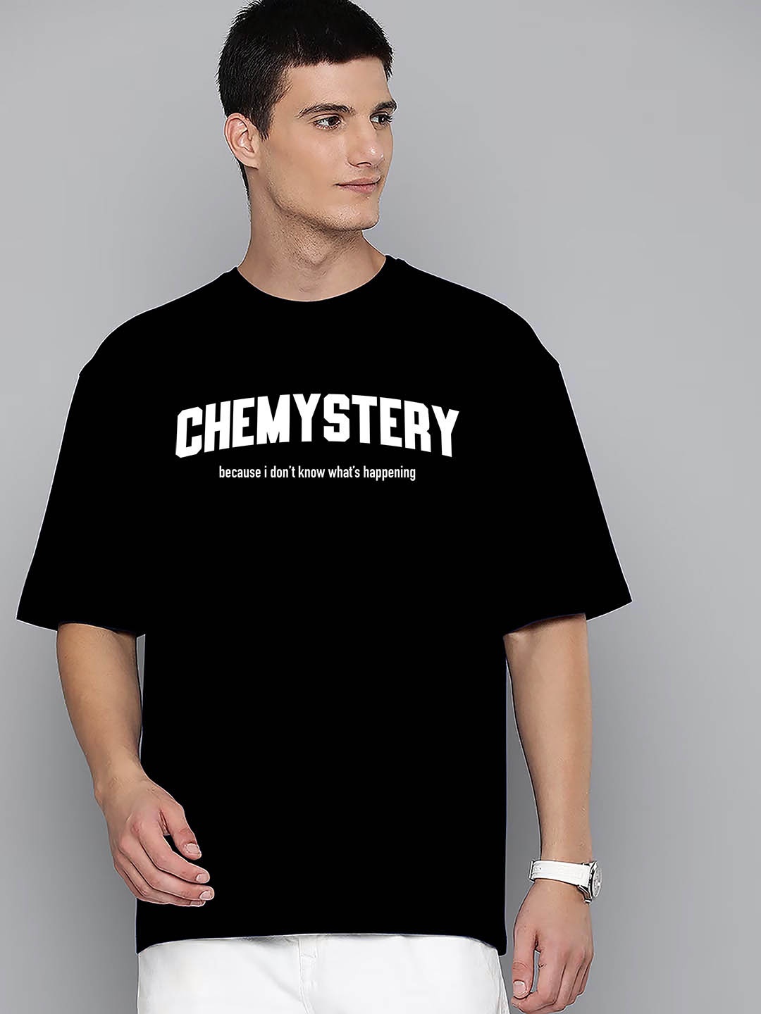 

Harvard Typography Printed Oversized Cotton T-shirt, Black