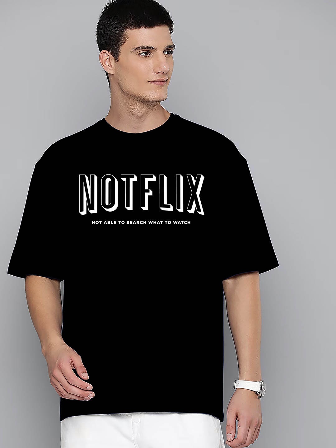 

Harvard Typography Printed Cotton Oversized T-shirt, Black