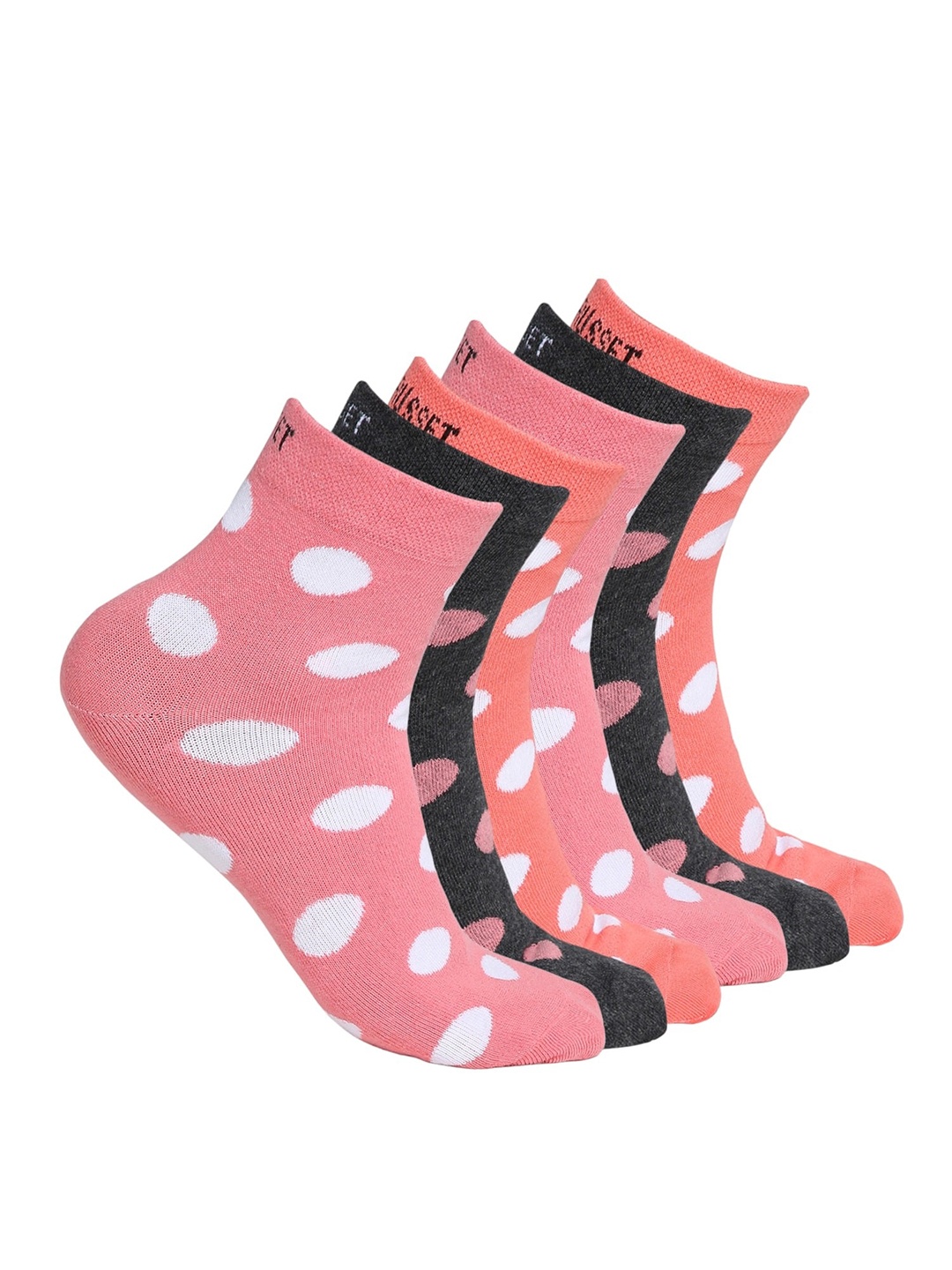 

CRUSSET Women Pack Of 6 Assorted Above Ankle-Length Socks