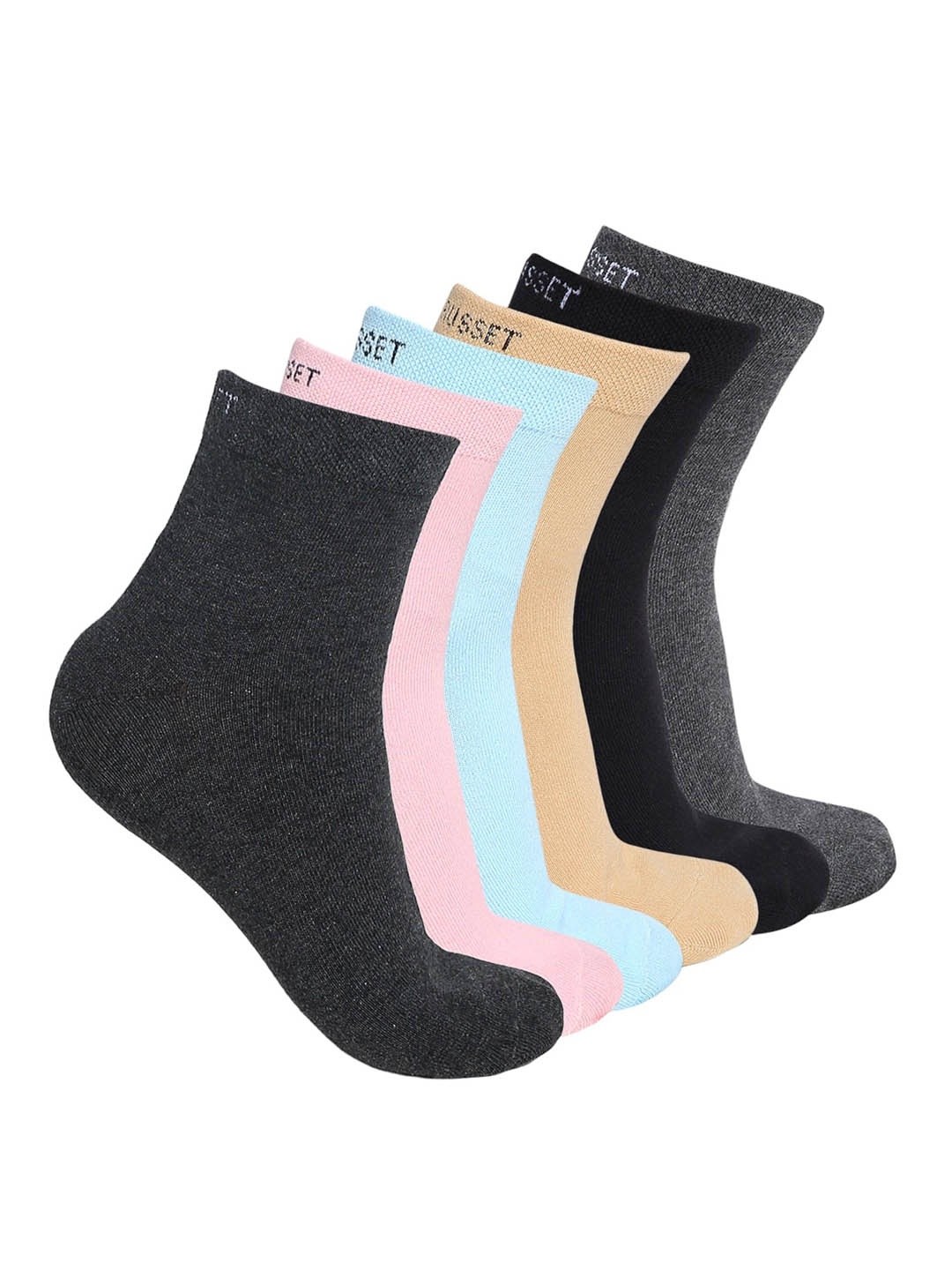 

CRUSSET Women Assorted Pack Of 6 Above Ankle Length Socks