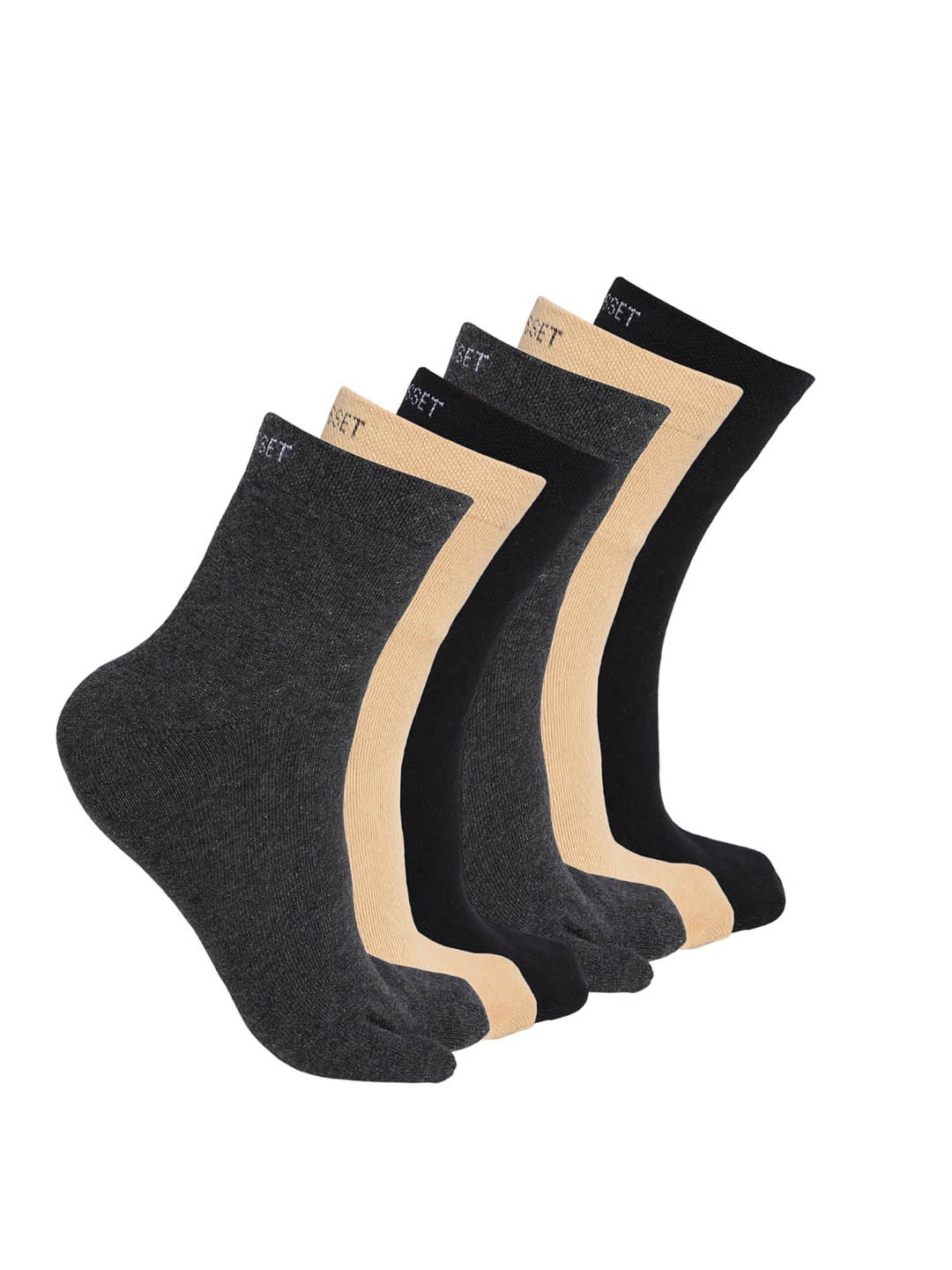 

CRUSSET Women Assorted Pack Of 6 Ankle Length Socks