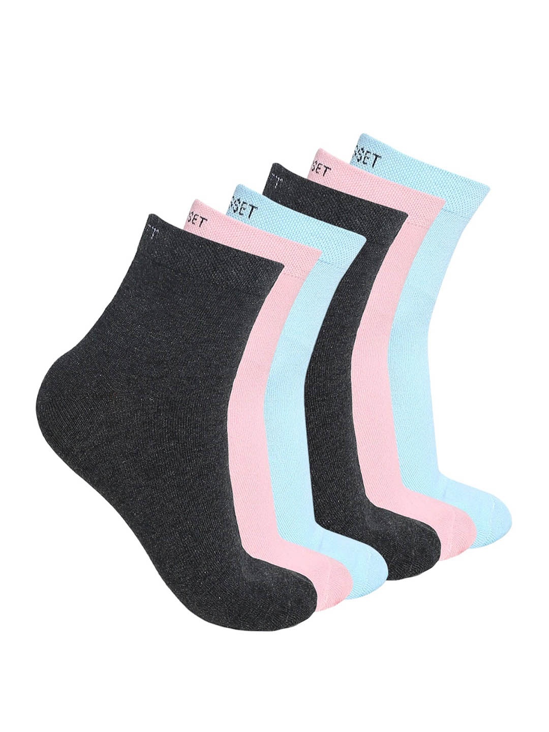 

CRUSSET Women Pack Of 3 Assorted Above Ankle-Length Socks