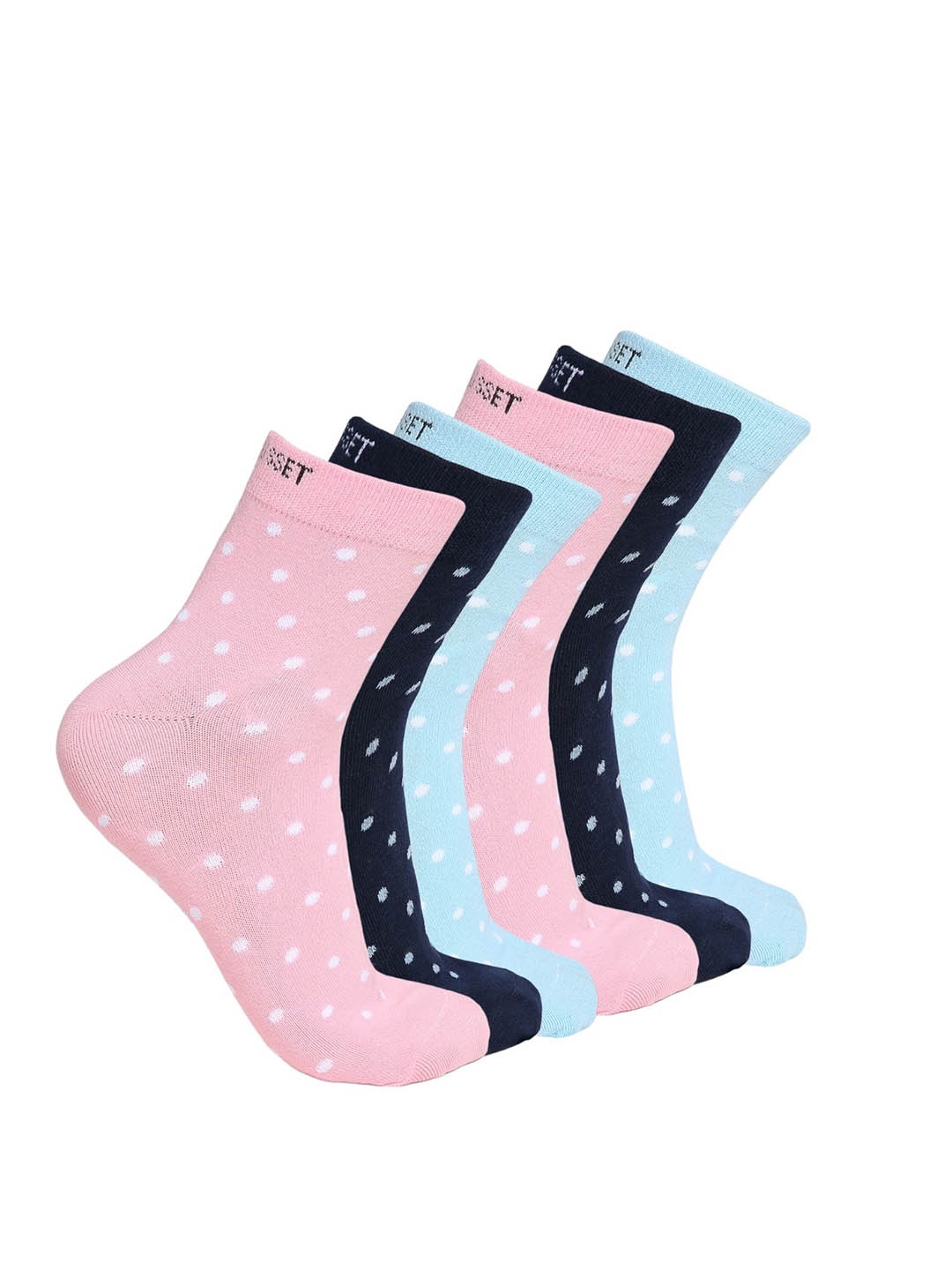 

CRUSSET Women Pack Of 6 Assorted Above Ankle-Length Socks