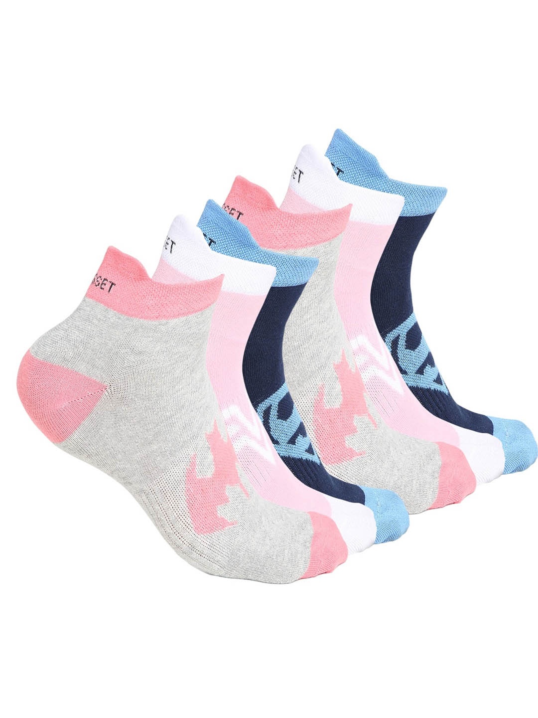 CRUSSET Women Pack Of 6 Assorted Ankle-Length Socks