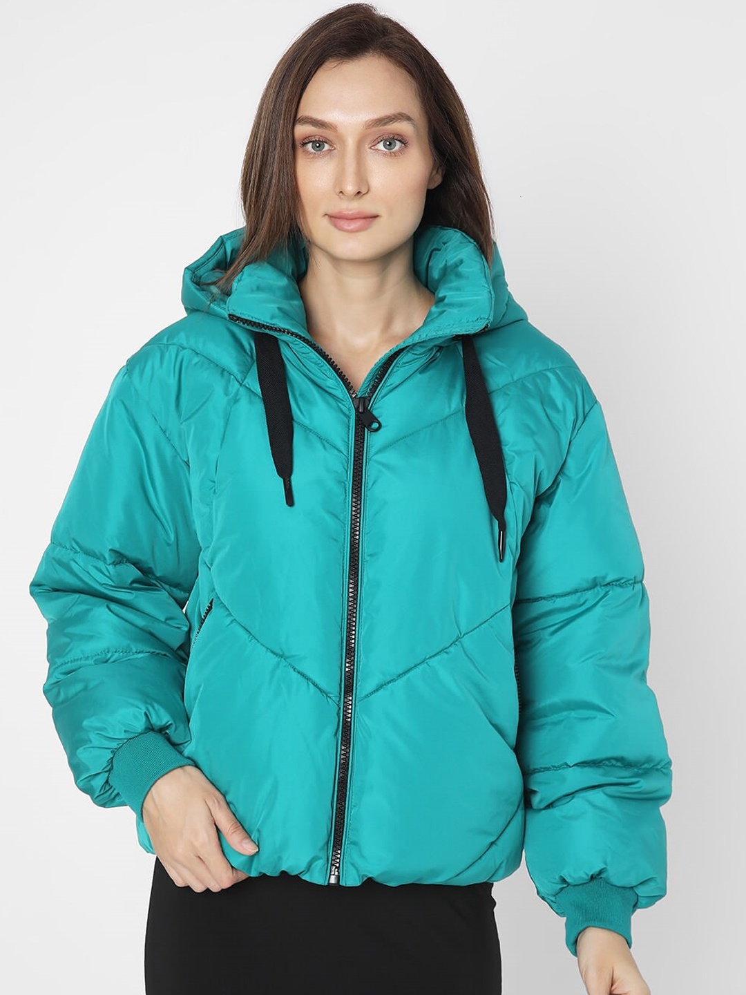 

Vero Moda Hooded Puffer Jacket, Green