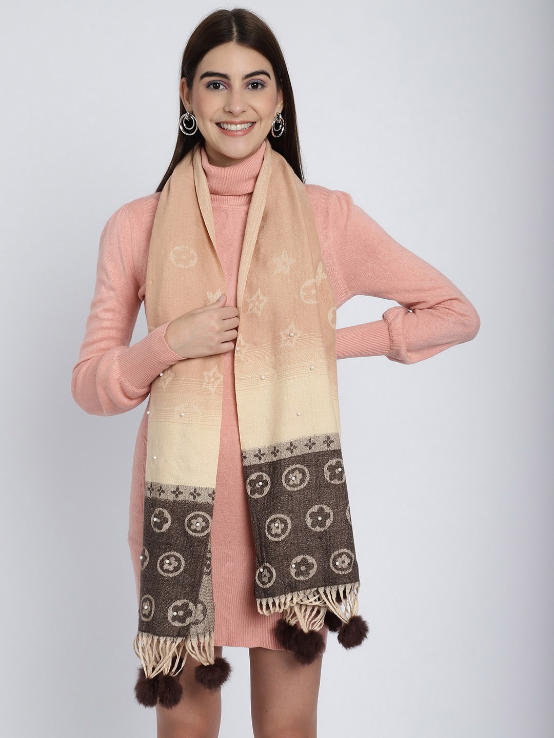 

ELLIS Acrylic Self Design Mufflers, Cream