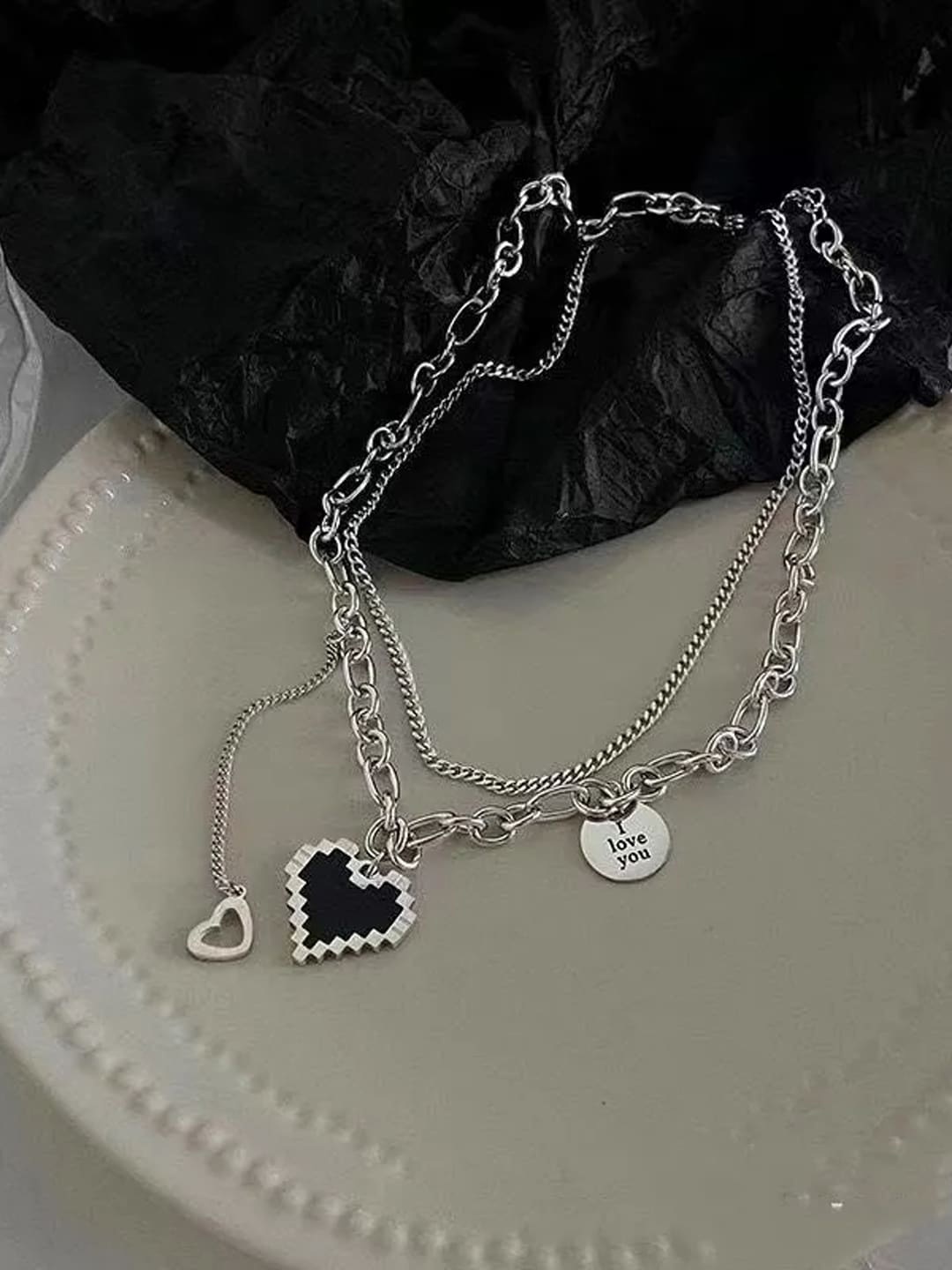 

FIMBUL Silver-Plated Layered Chain