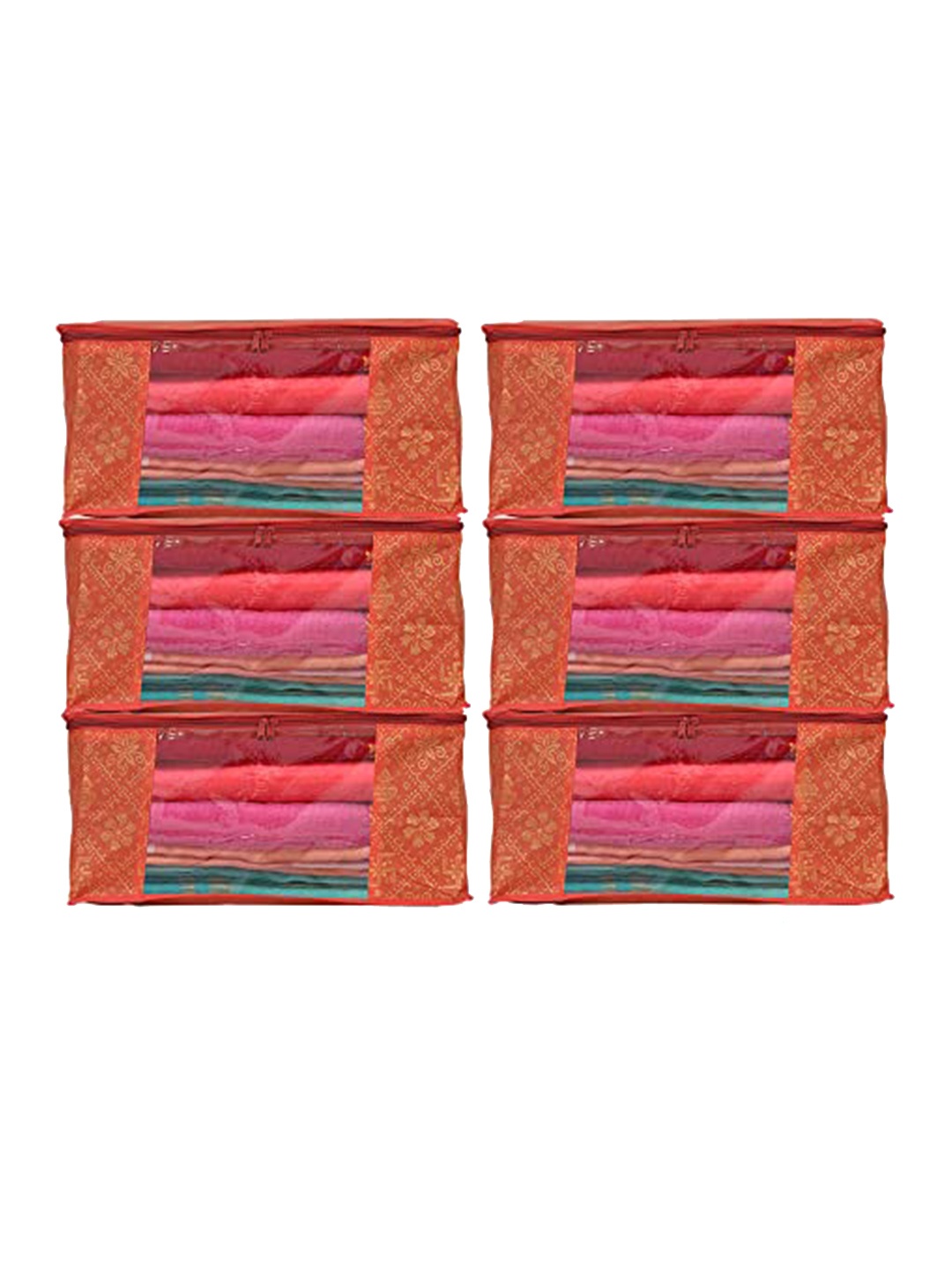 

Perpetual Red 6 Pieces Saree Organizer