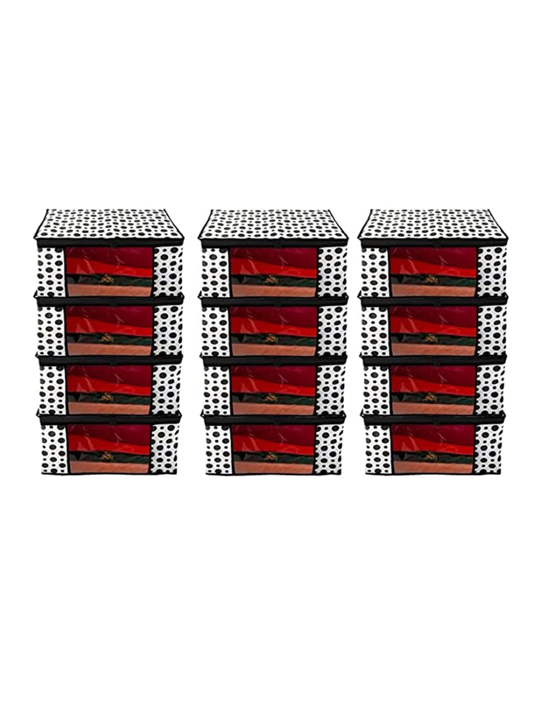 

Perpetual White 12 Pieces Saree Organizer For Wardrobe