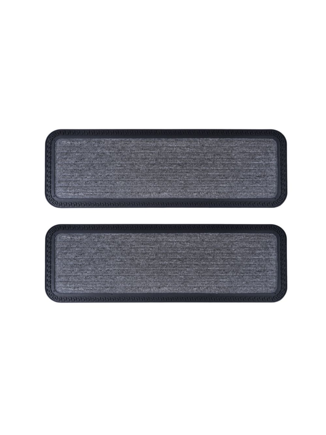 

Black gold Grey & Black 2Pcs Striped Anti-Skid Doormats