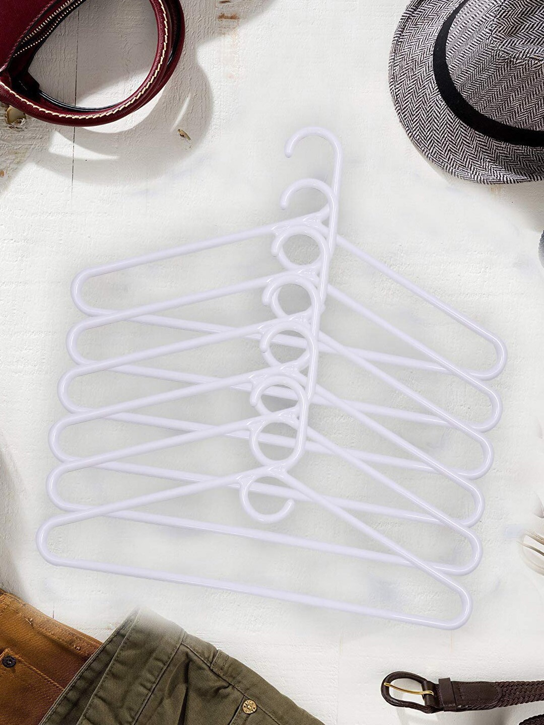 

Kuber Industries Kids White 12 Pieces Baby Cloth Hanger