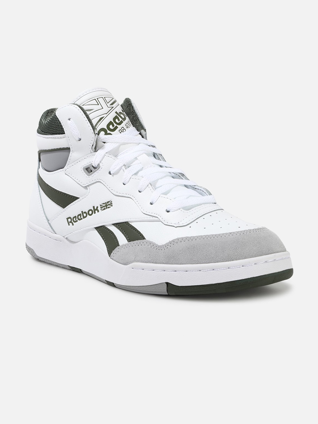 

Reebok Classic Men Bb 4000 Ii Mid Leather Sneakers, White