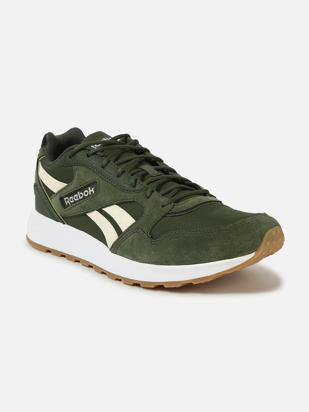 

Reebok Classic Men GL 1000 Running Shoes, Green