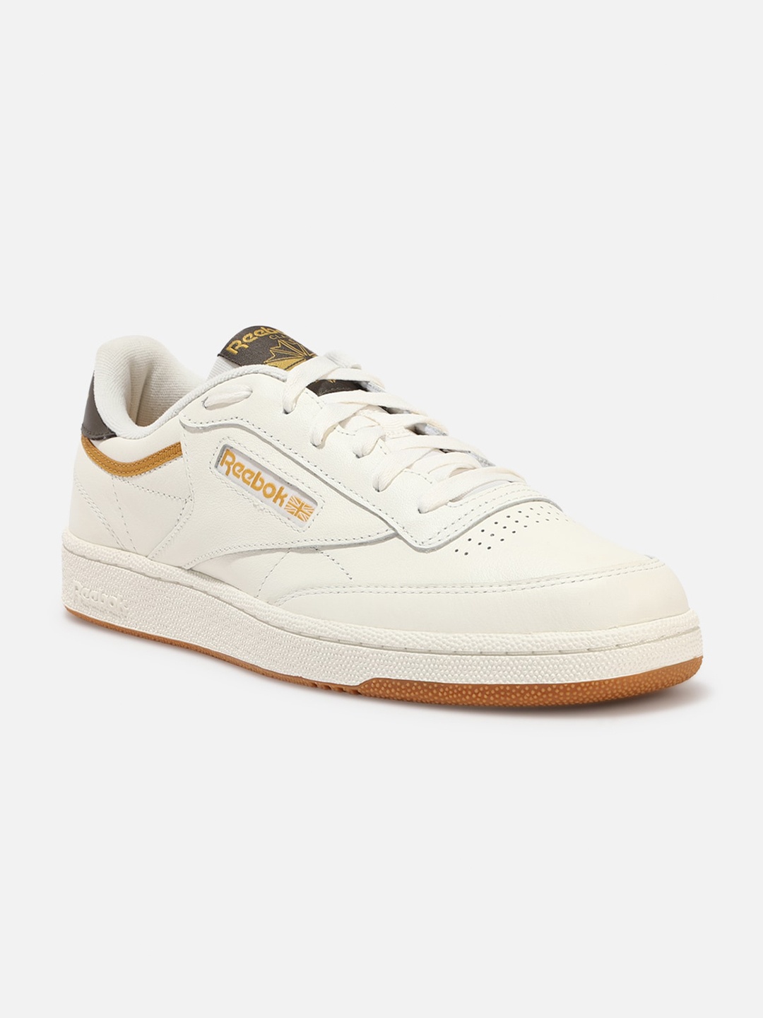 

Reebok Classic MEN CLUB C 85 CLASSIC LEATHER SHOES, Cream