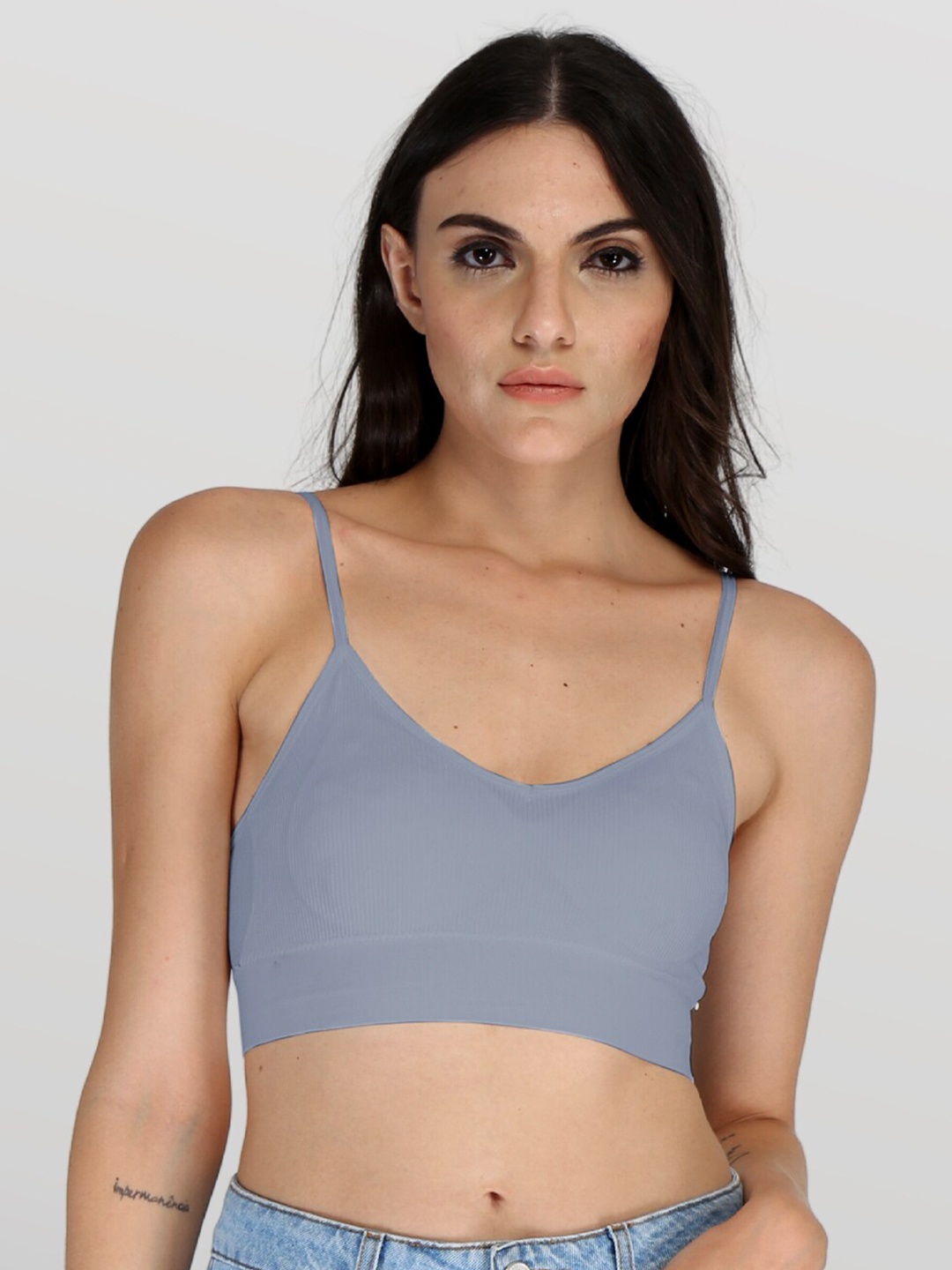

EZLOOT Full Coverage Lightly Padded All Day Comfort Everyday Bra, Blue