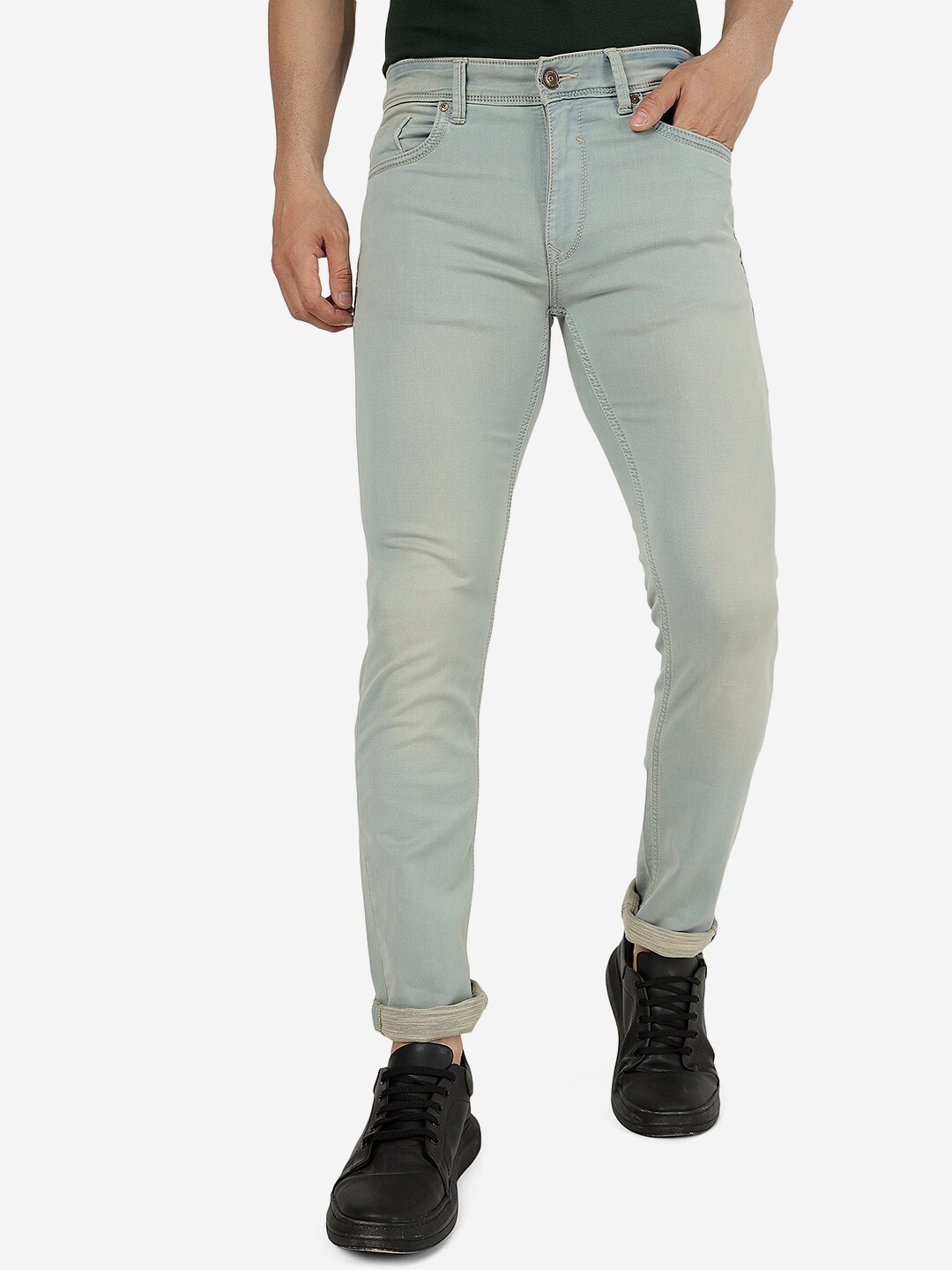 

JADE BLUE Men Slim Fit Cotton Jeans